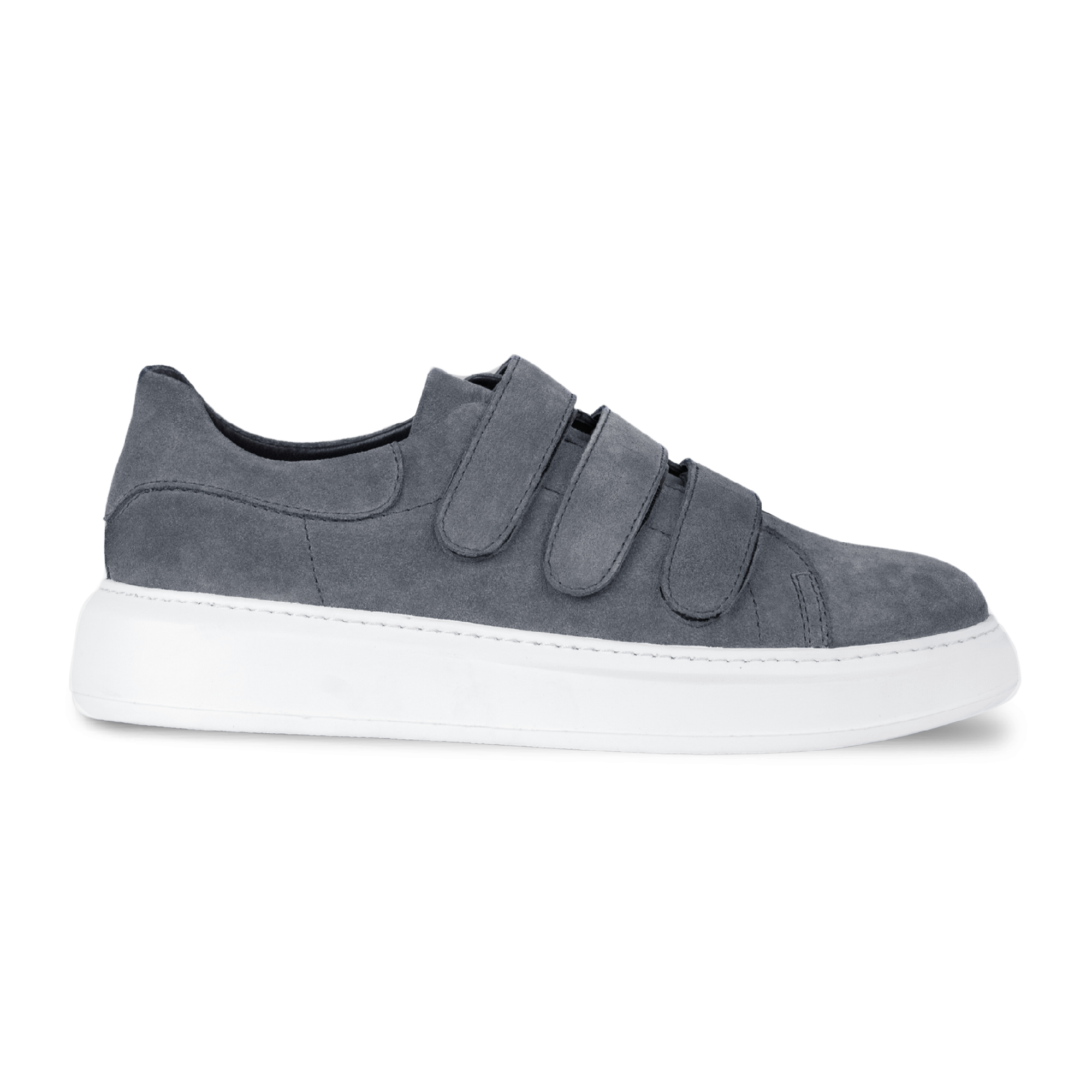Alfred: Sneakers Homme- Gomme Gris