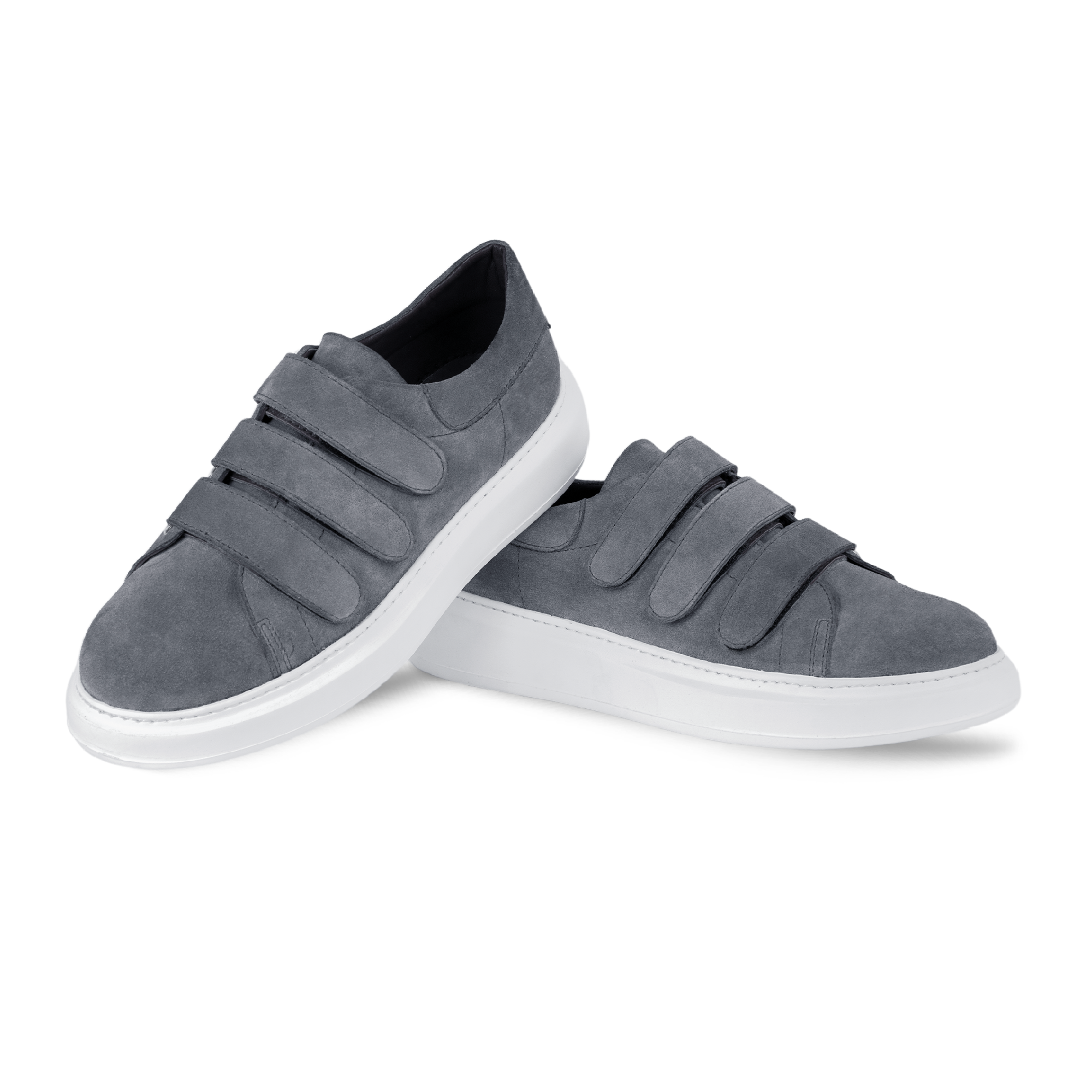 Alfred: Sneakers Homme- Gomme Gris