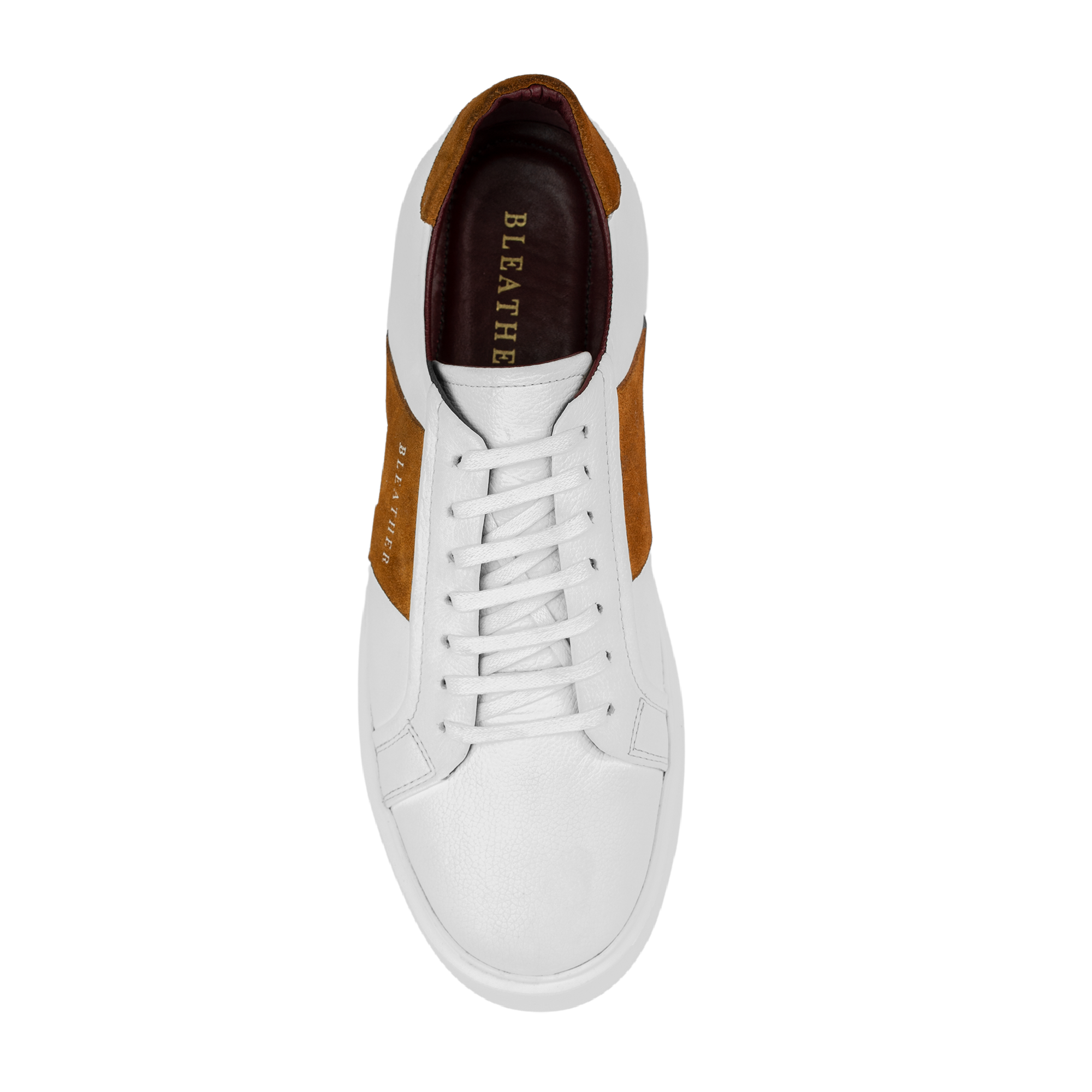 Egbert: Sneakers Homme - Cuir Blanc M'