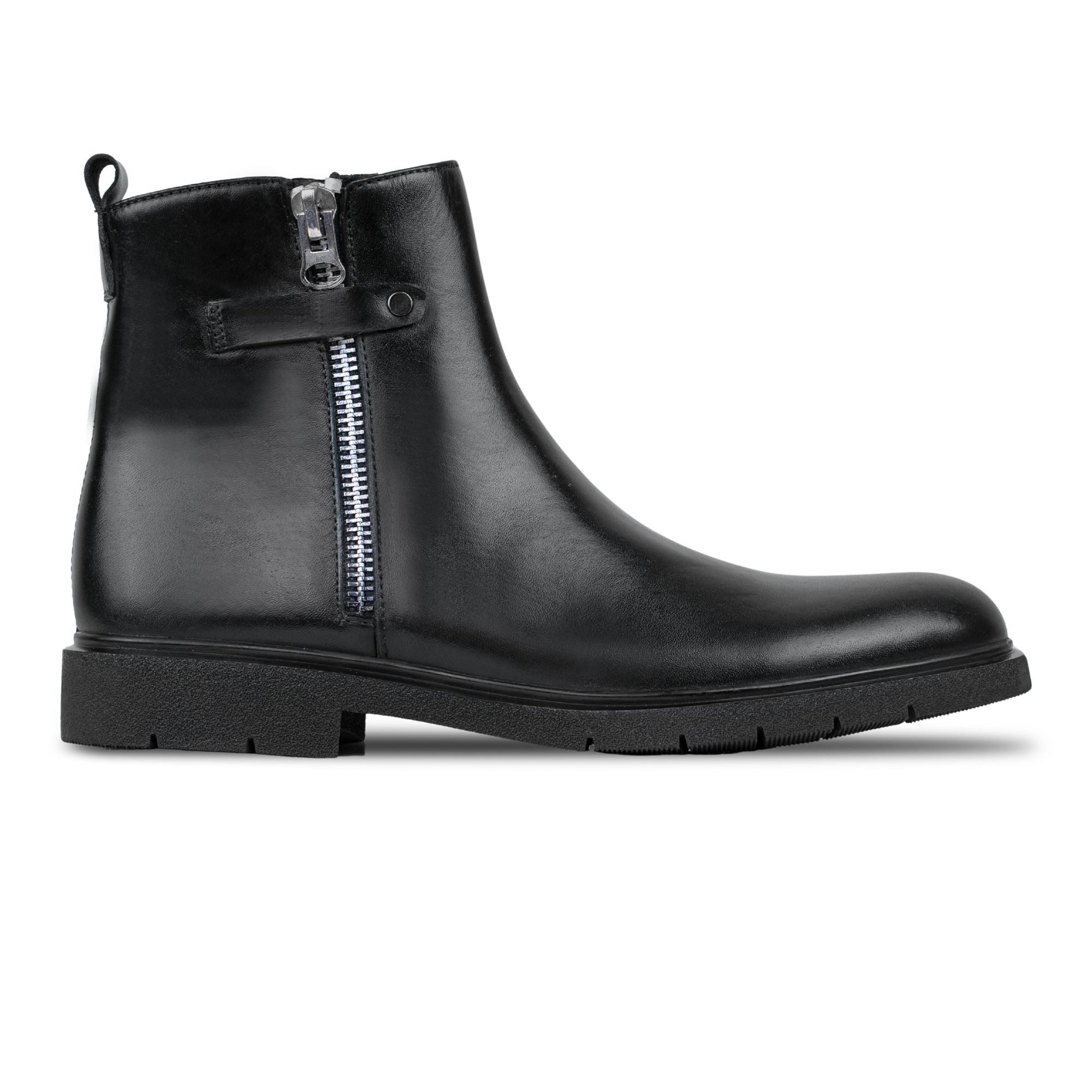 Ralph: Boots Homme - Cuir Noir