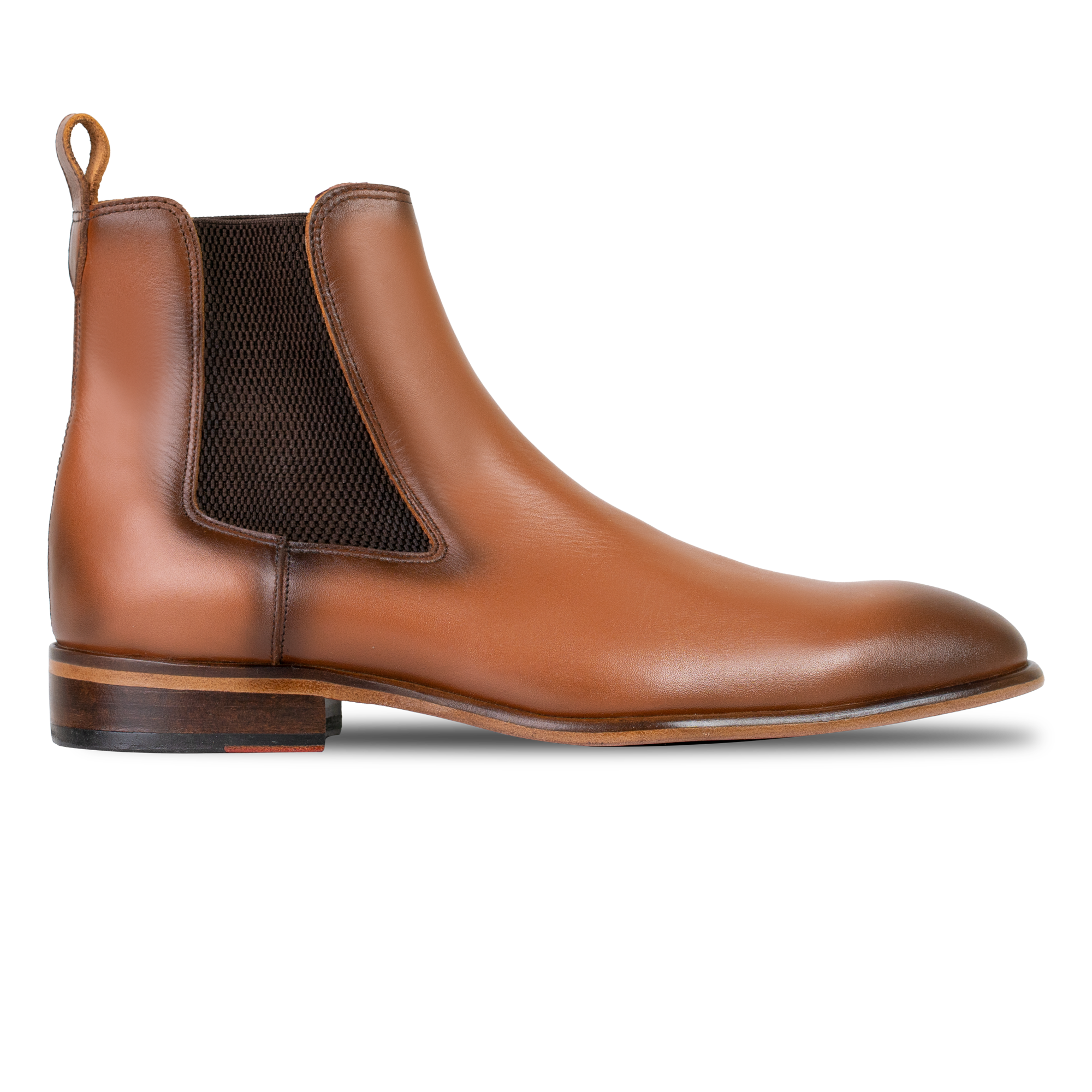 Alton: Chelsea Boots Homme - Cuir Cognac