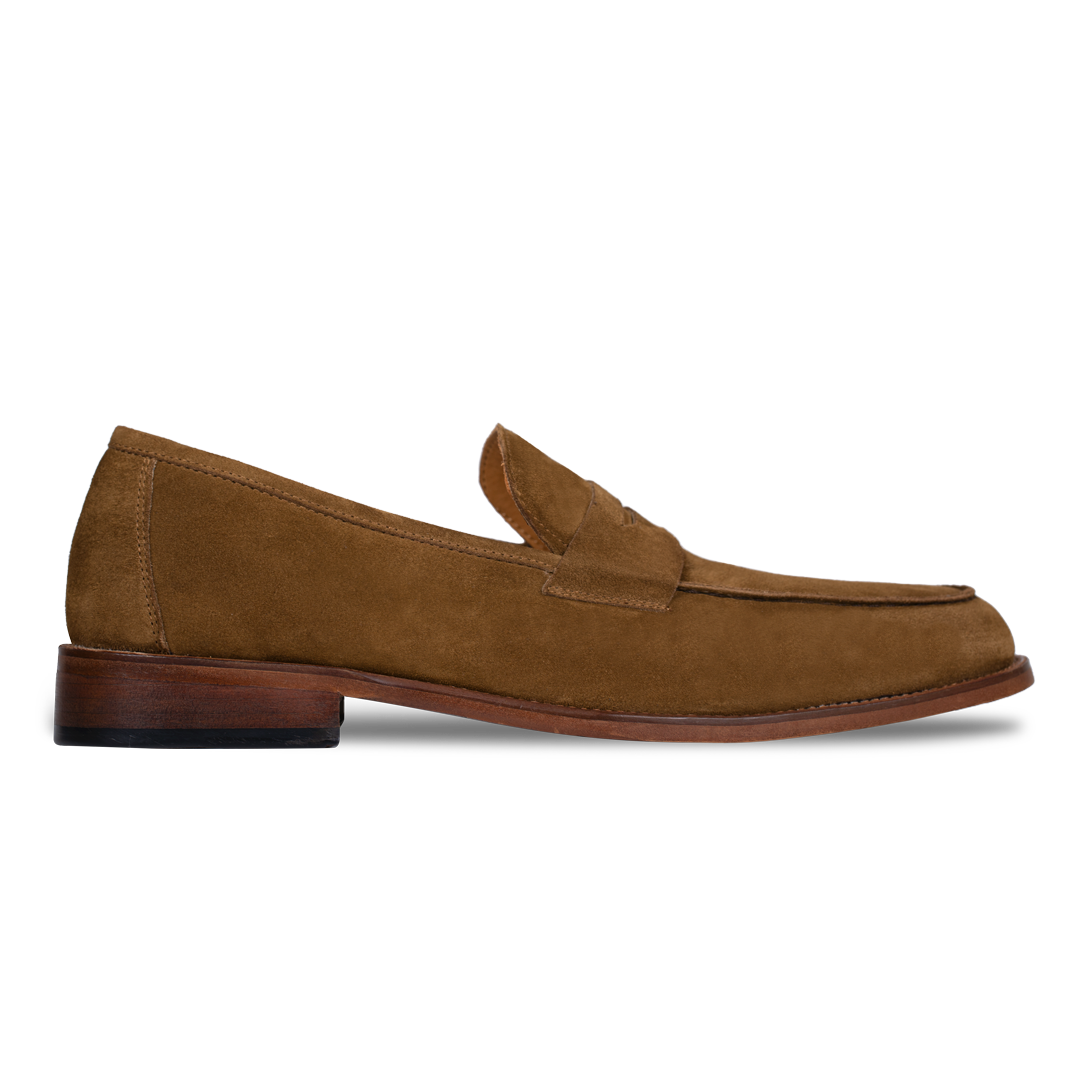 Nowell: Mocassin Homme - Daim Cognac