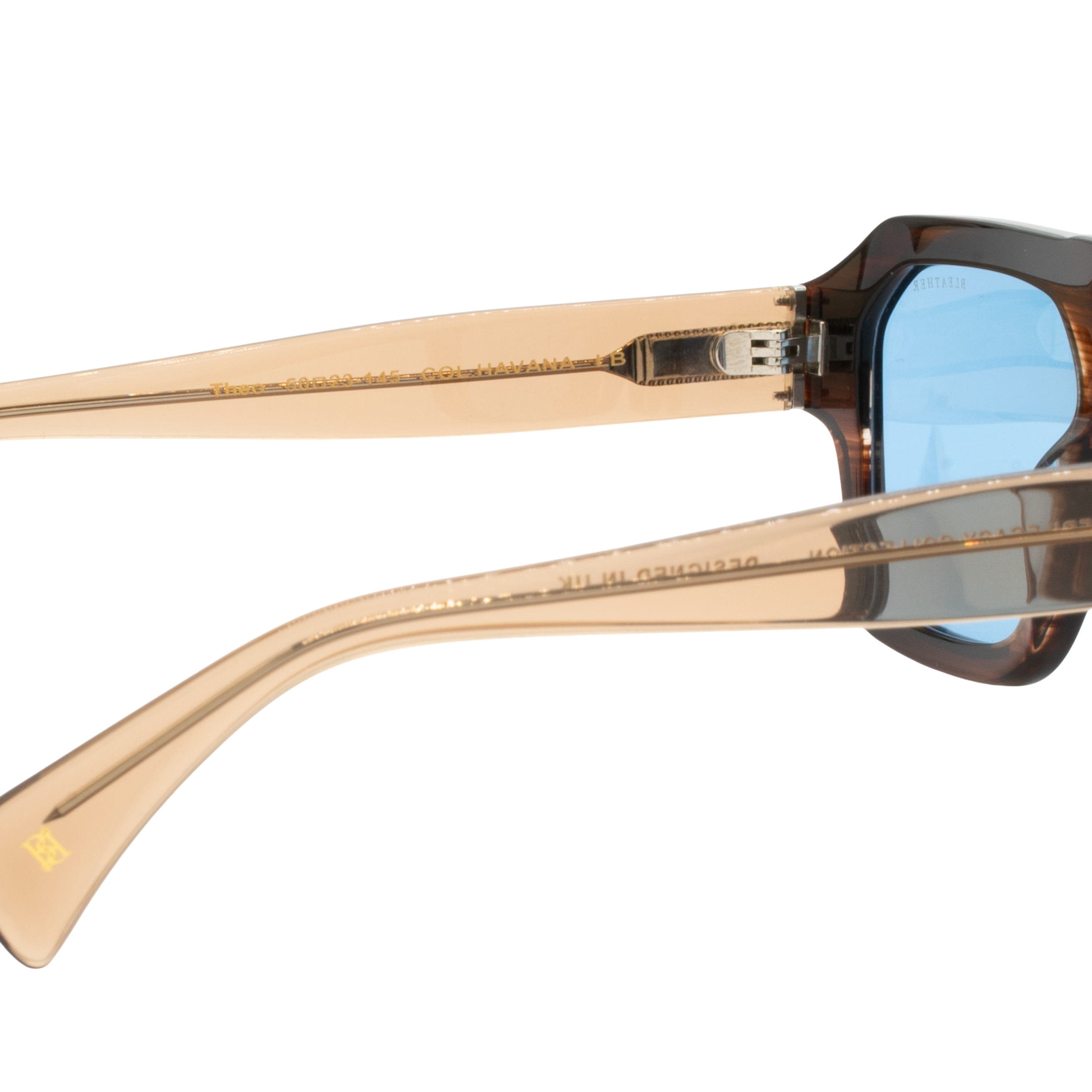 Theo: Lunettes de soleil de luxe Havane