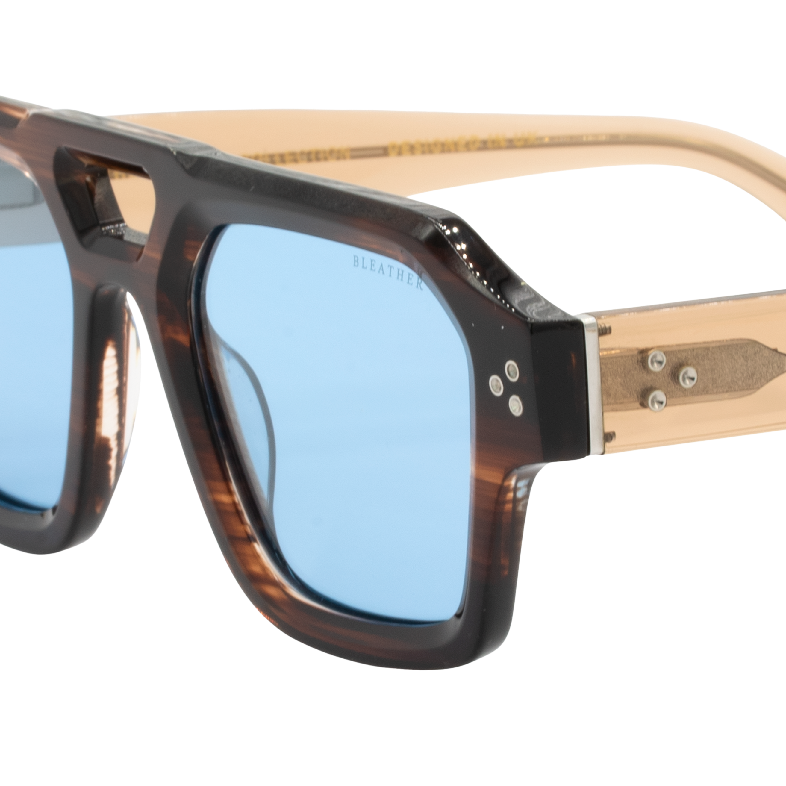 Theo: Lunettes de soleil de luxe Havane