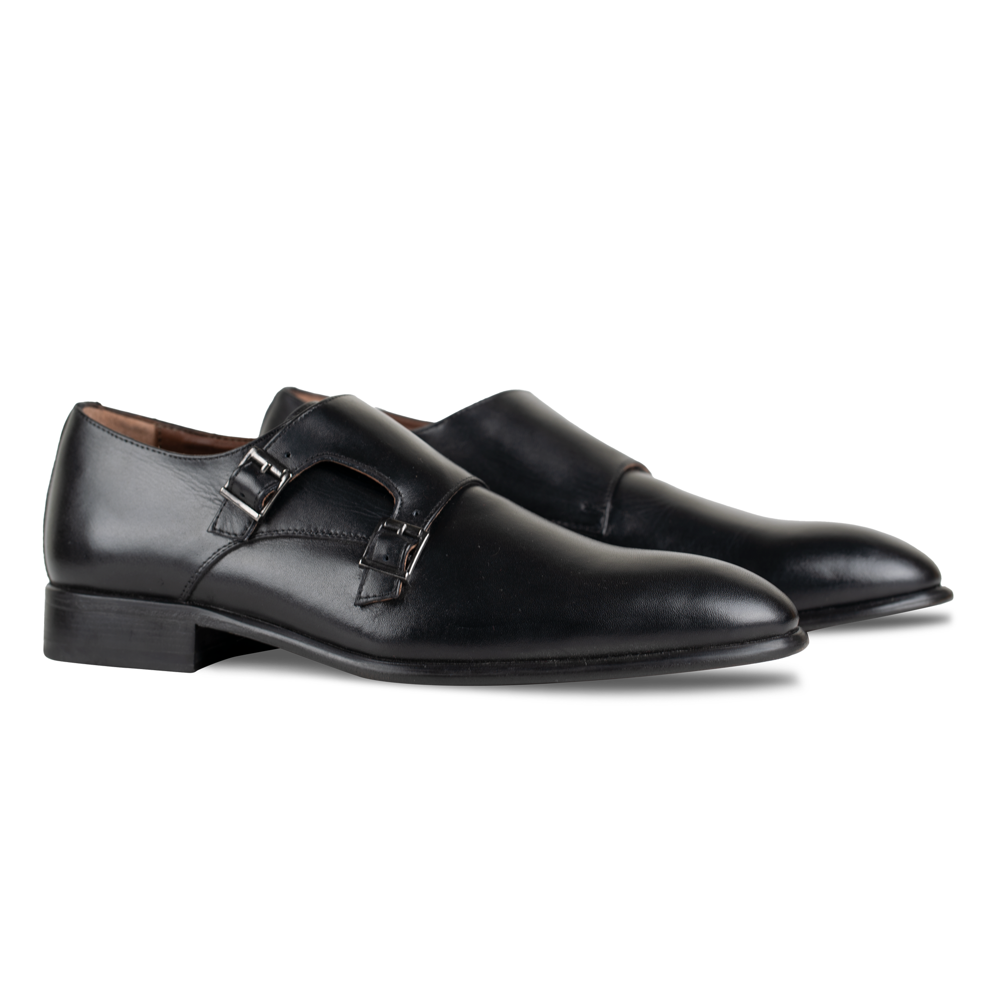 Budd: Chaussures à boucles - Cuir Noir