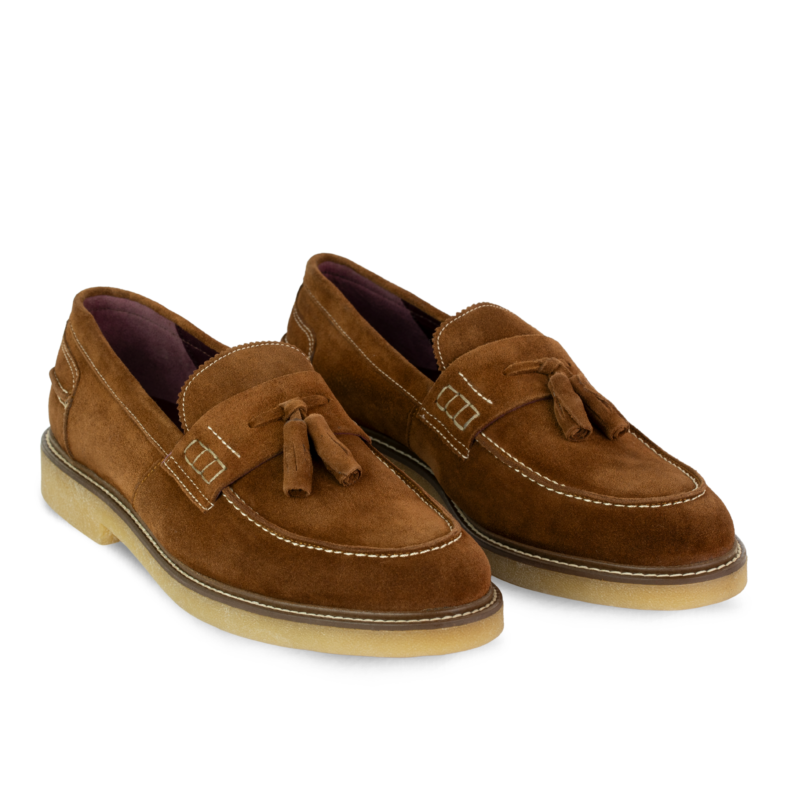 Cambridge: Mocassin Homme - Daim Marron