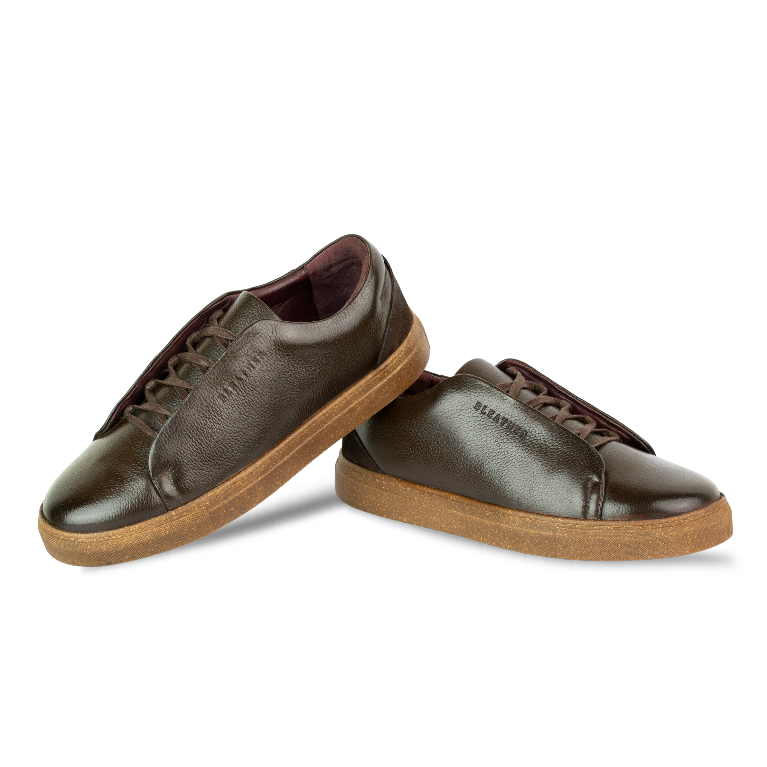 Albert : Sneakers Homme - Cuir Marron