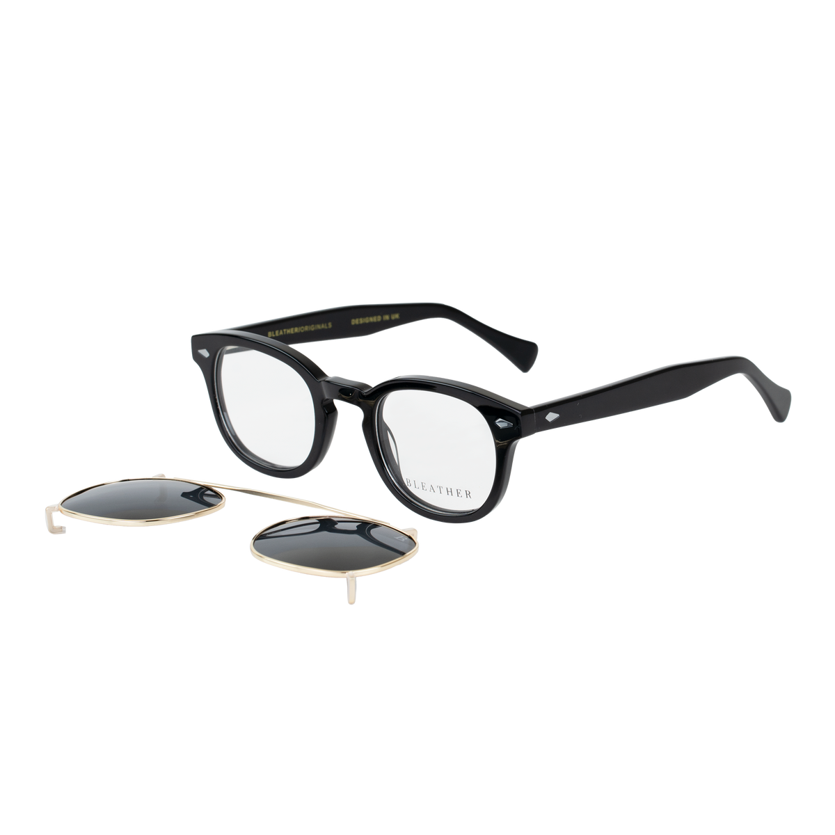 Eclipse: Lunettes Clip-On en Acétate, verres polarisés – Bleather FR