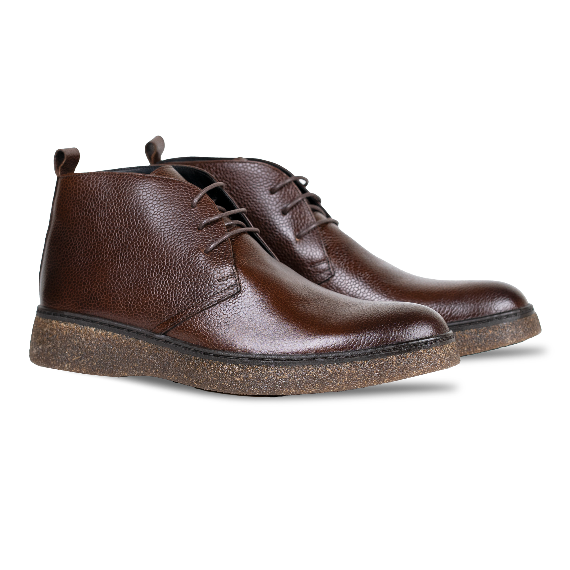 Bridge: Demi Bottes Homme - Cuir Marron