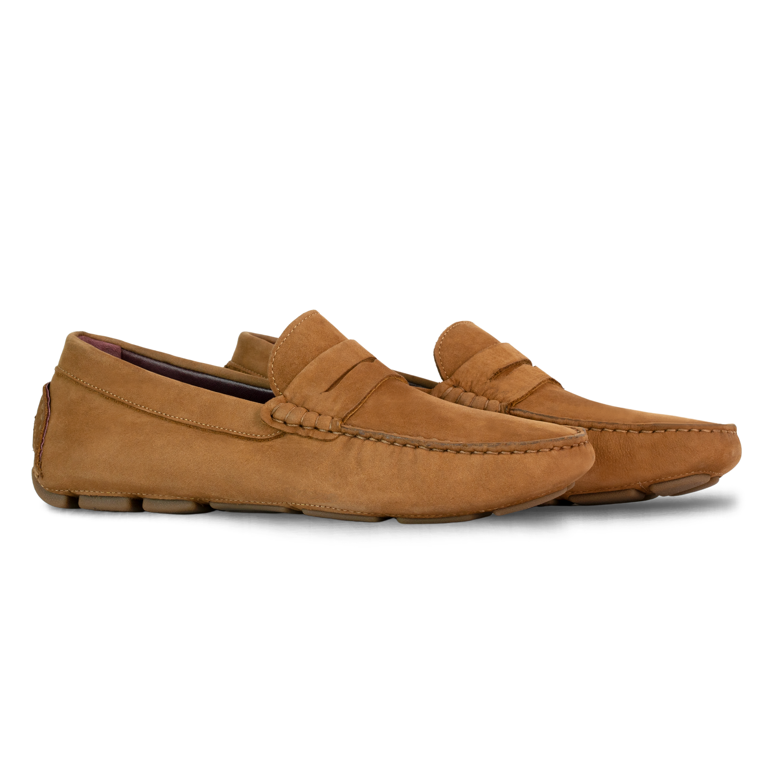 Harvey : Mocassin Homme - Nubuck Tabac