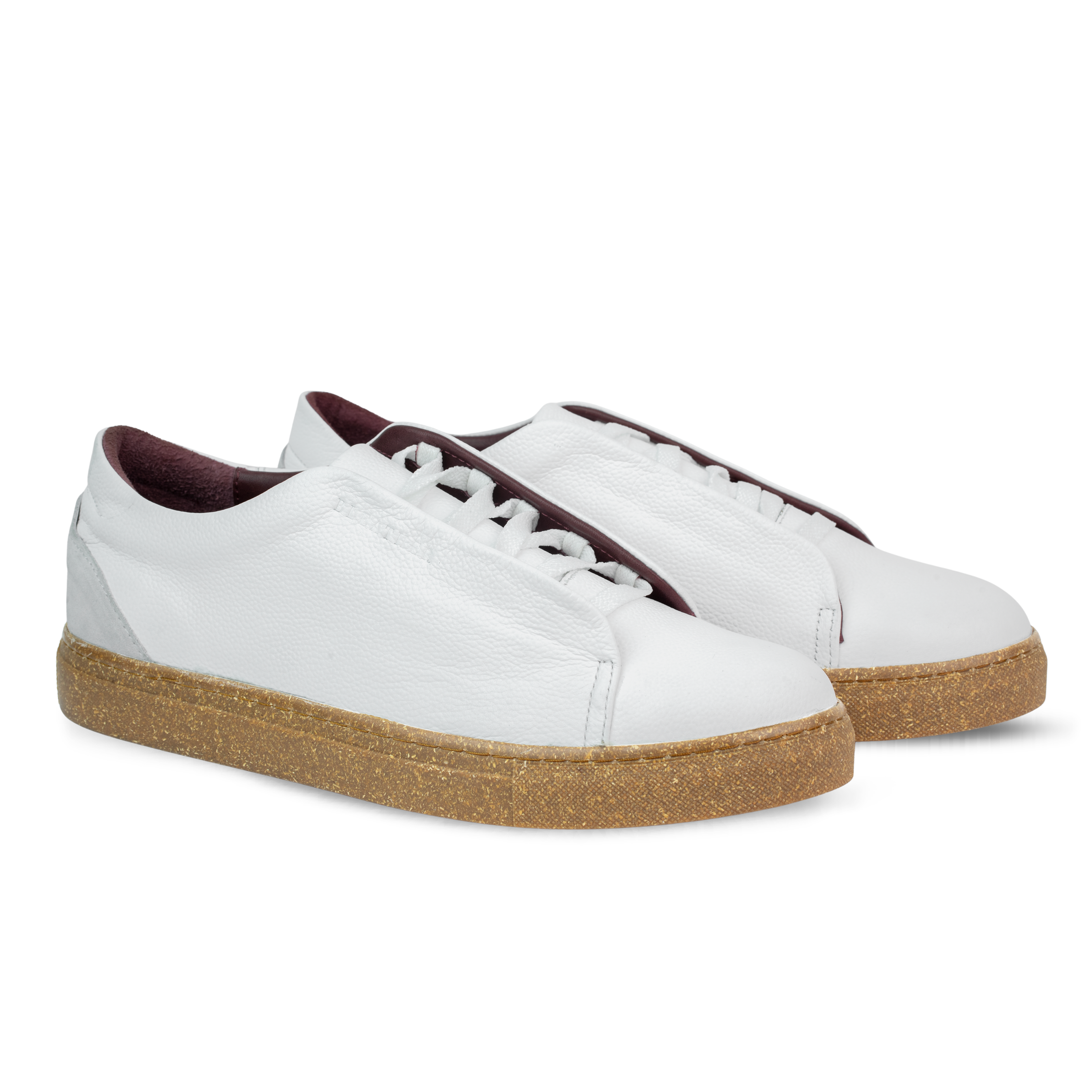 Albert : Sneakers Homme - Cuir Blanc