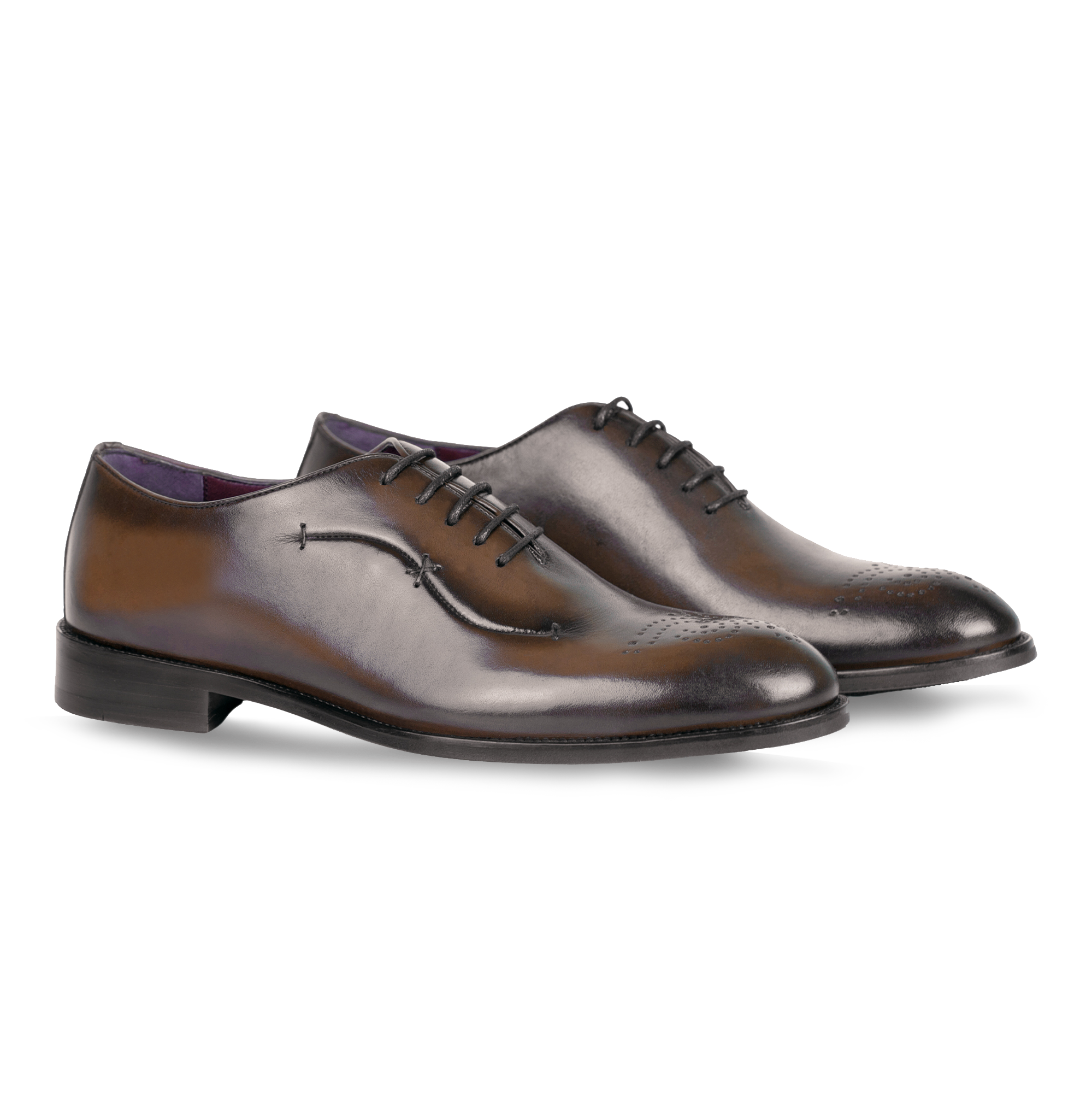 Pharrel: Richelieu Homme - Cuir Marron