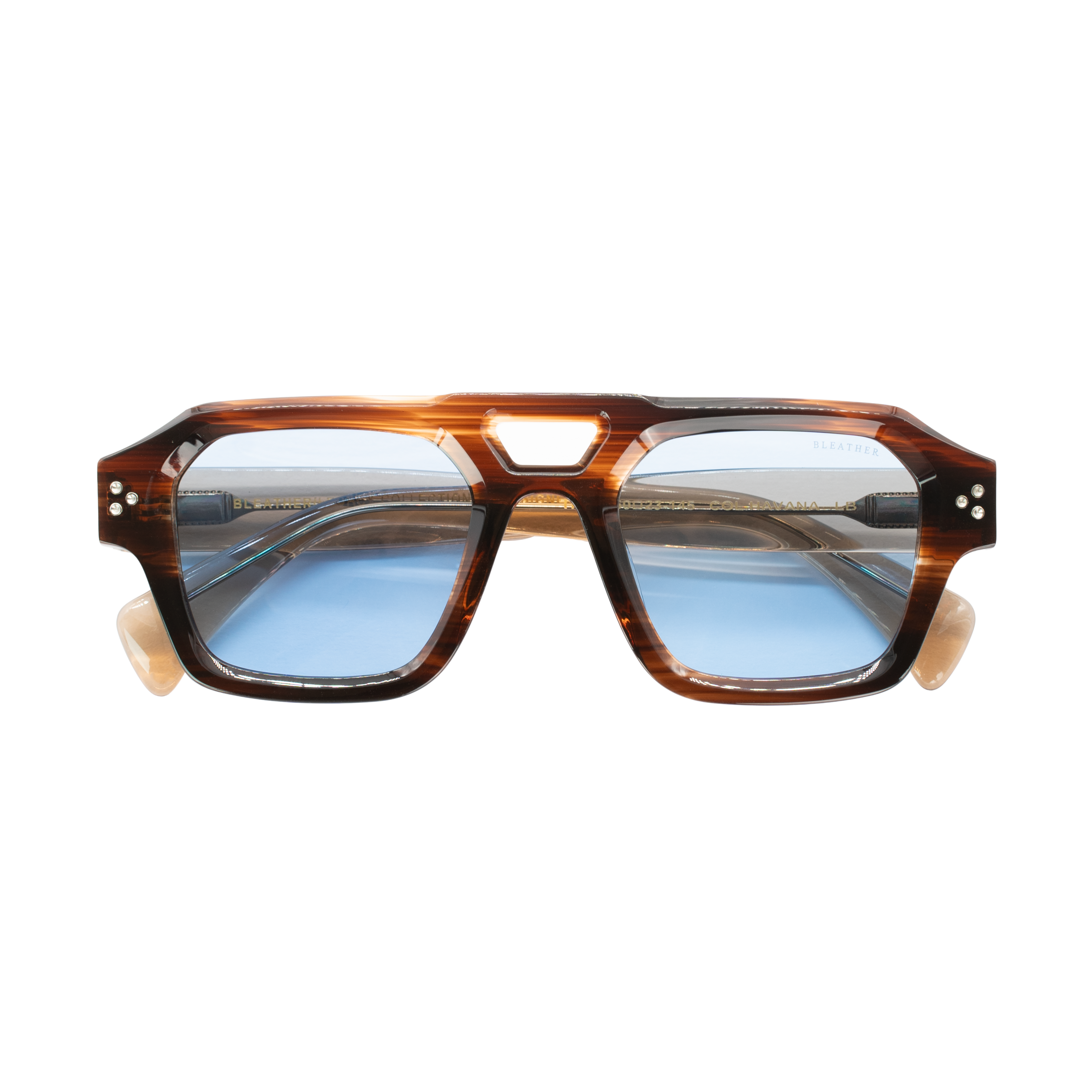 Theo: Lunettes de soleil de luxe Havane
