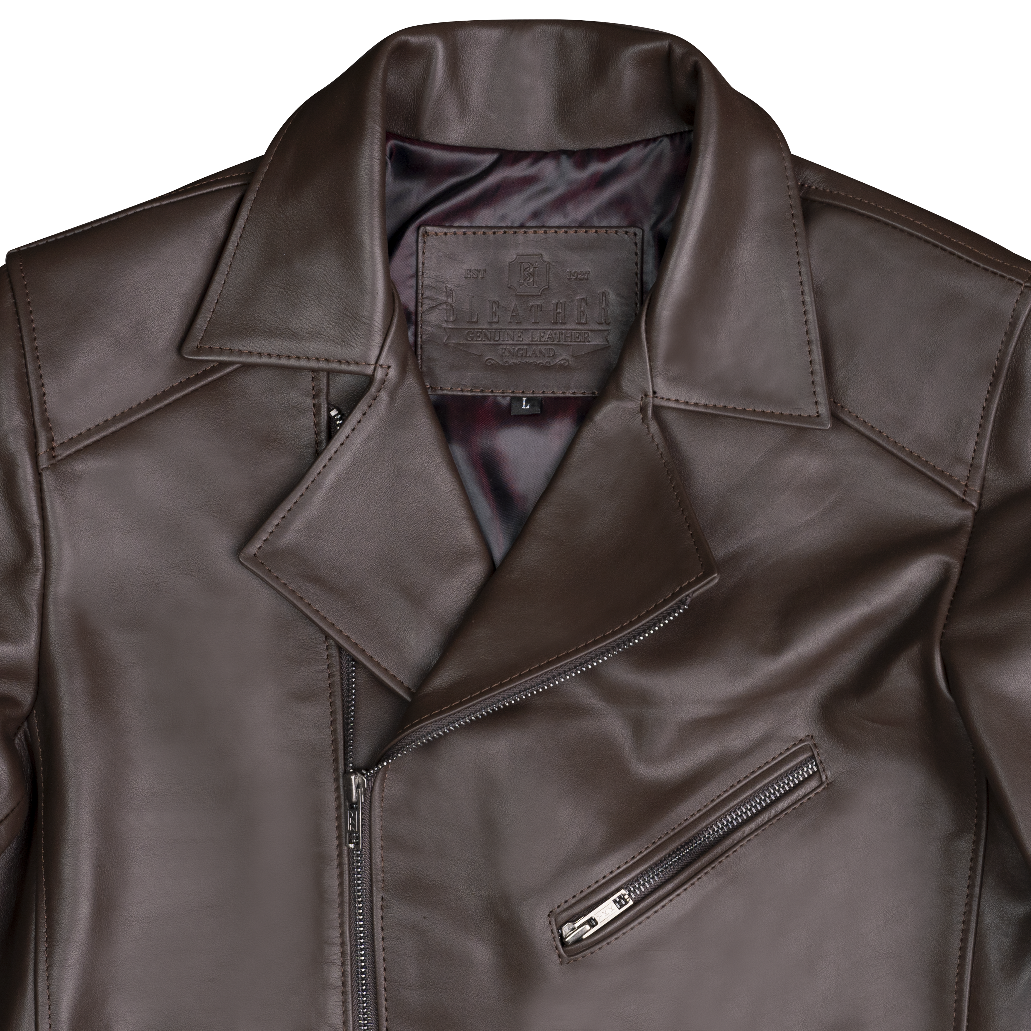 Perfecto: Jacket Hommes - Cuir Marron