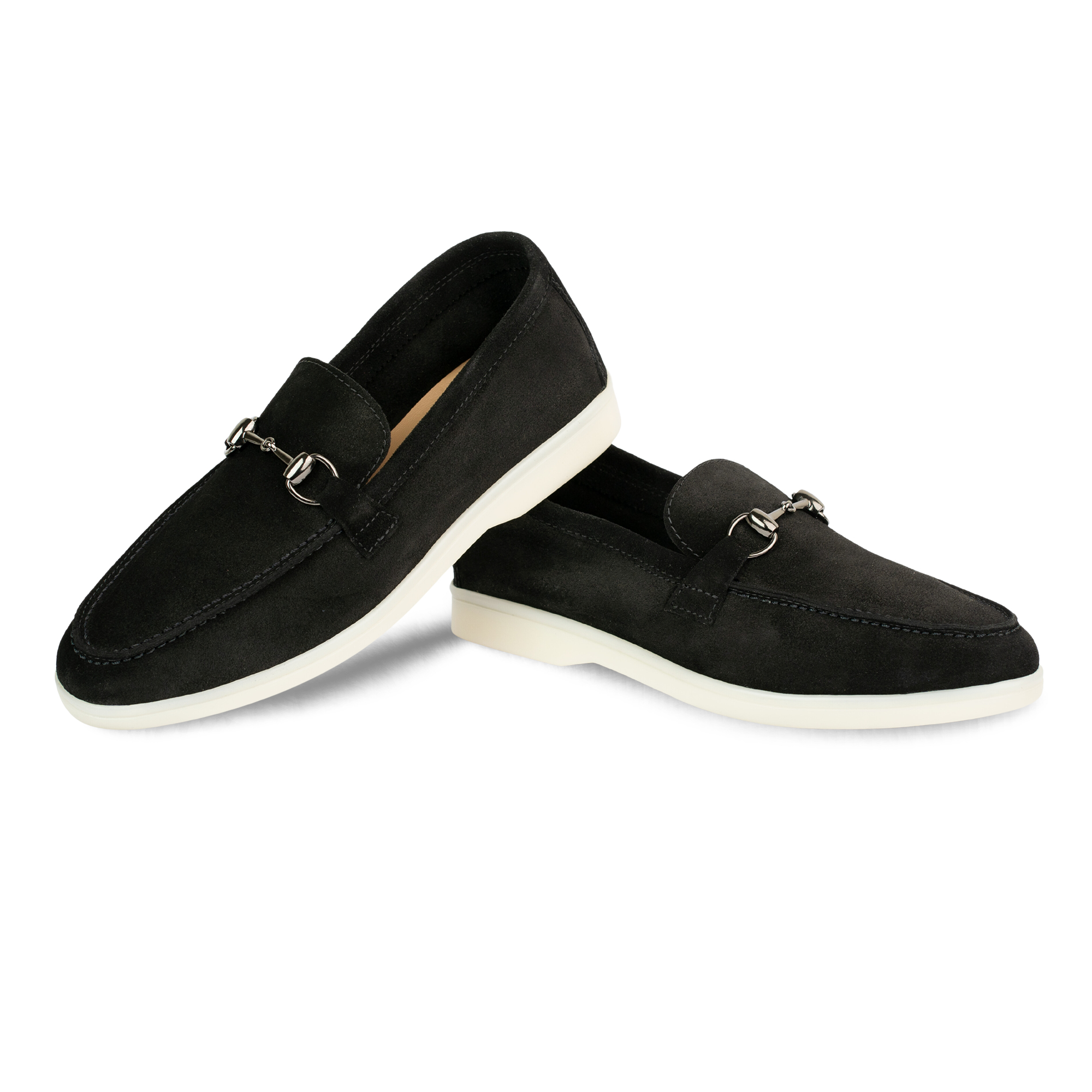 Mila: mocassin Femmes - Daim Noir