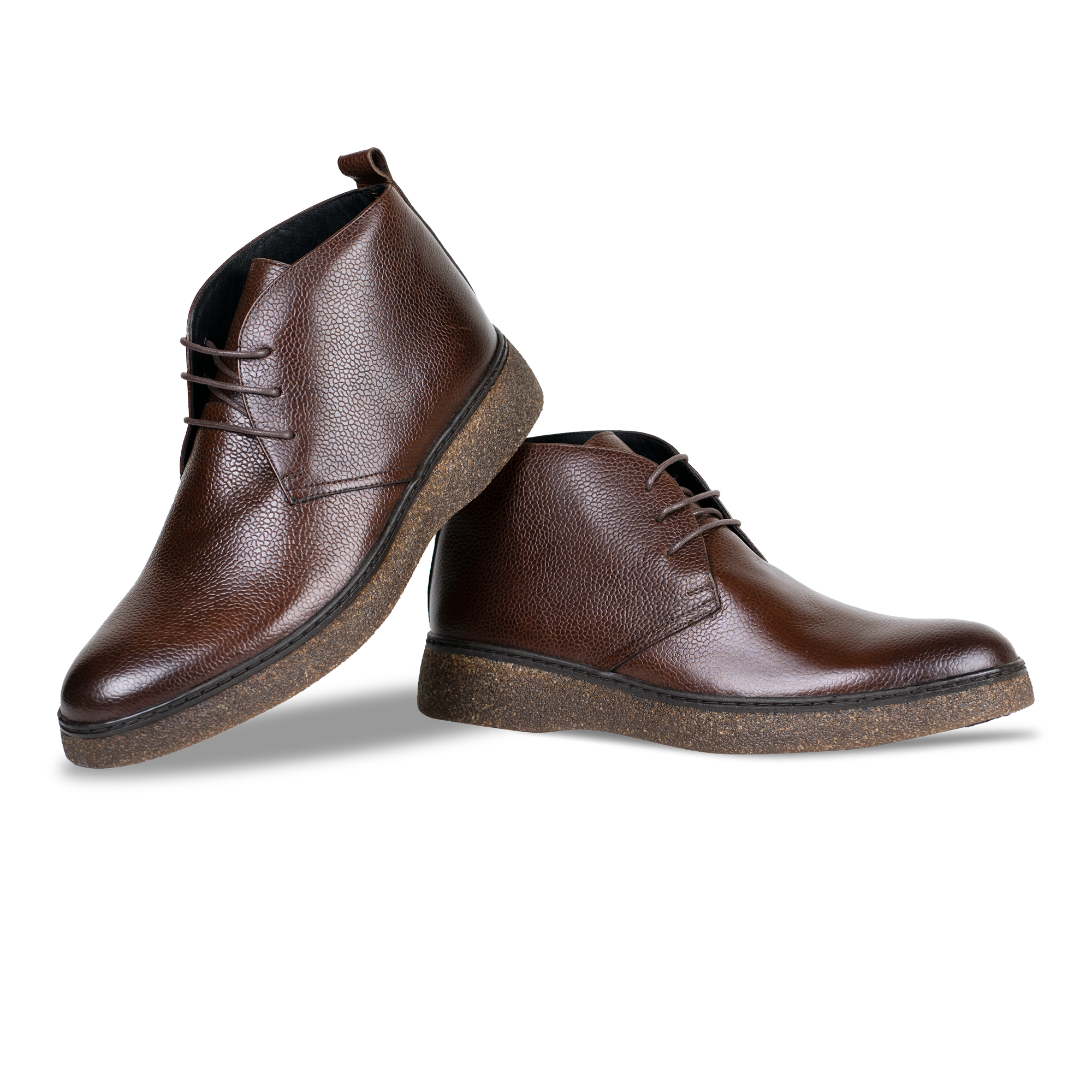 Bridge: Demi Bottes Homme - Cuir Marron