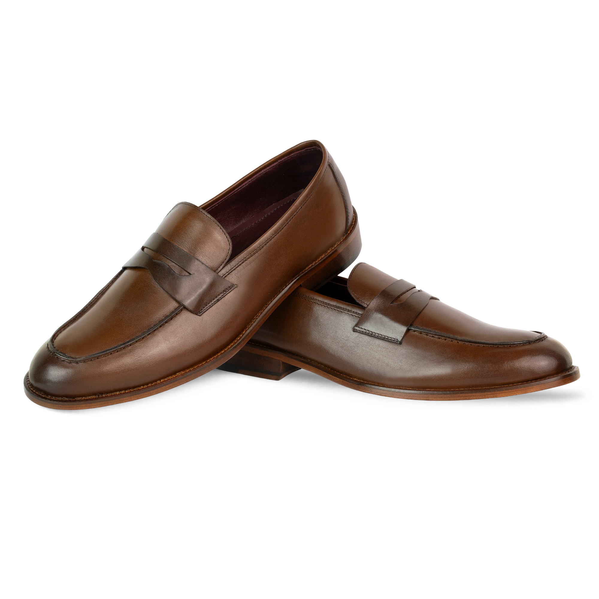 Andrew: Mocassin Homme - Cuir Marron