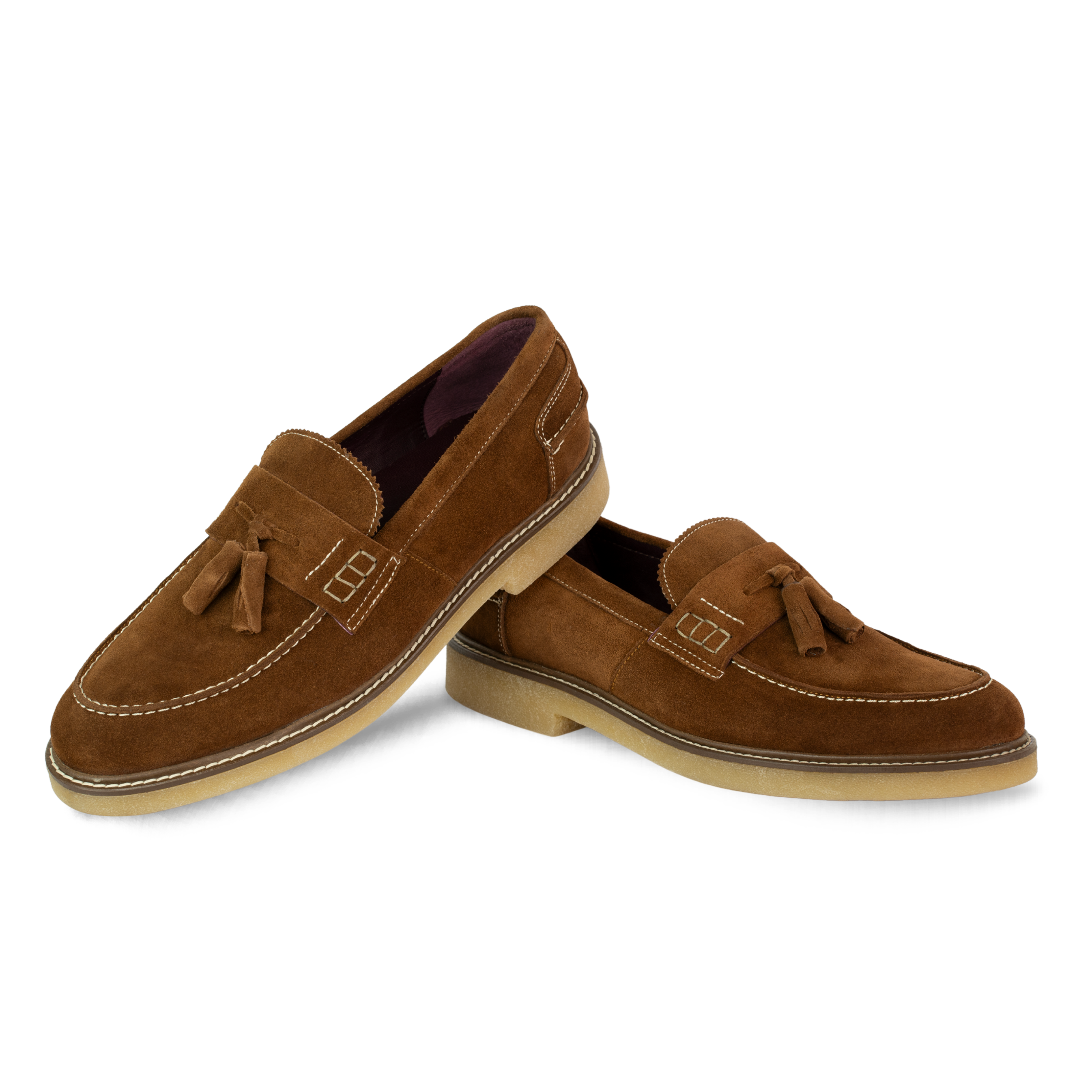 Cambridge: Mocassin Homme - Daim Marron