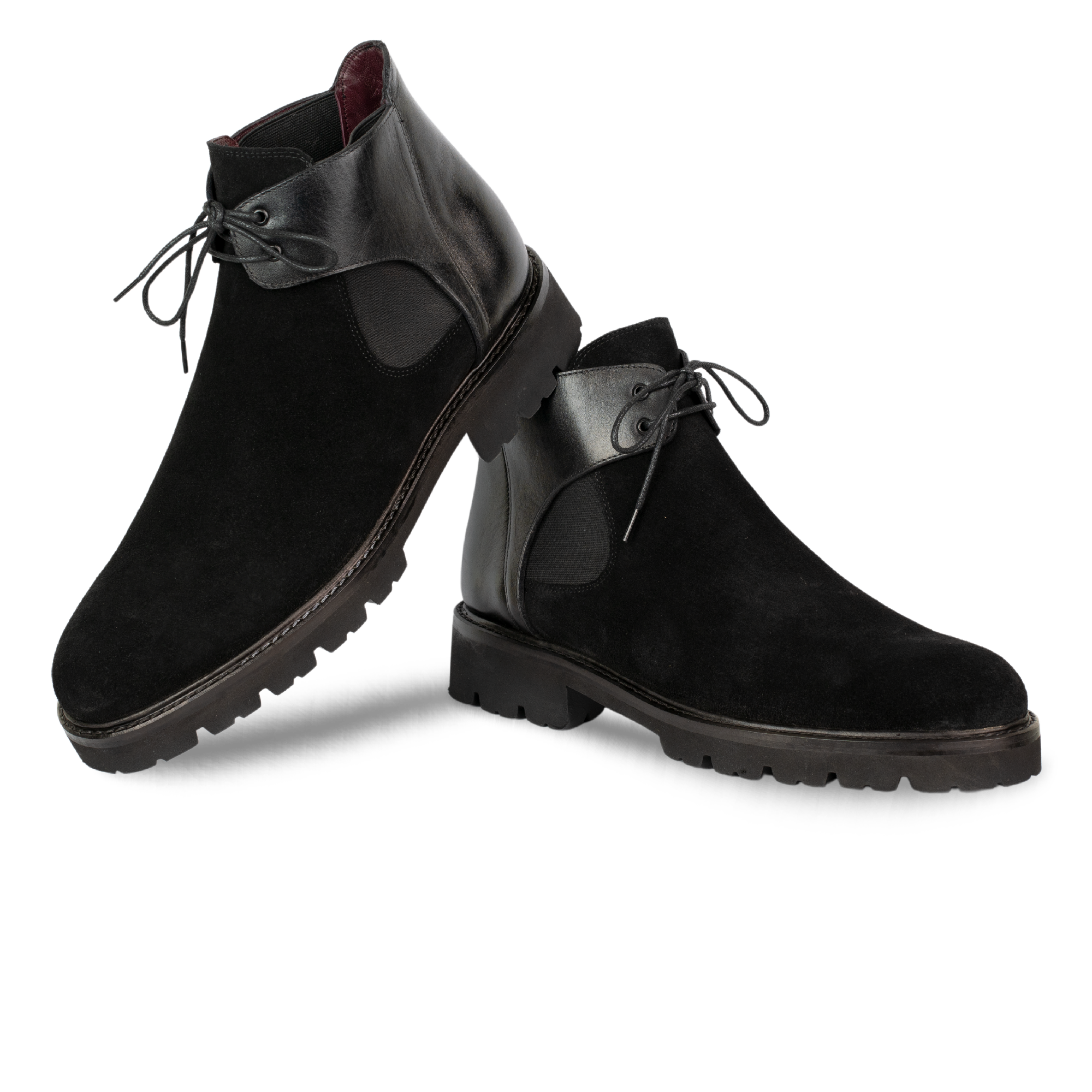 Brayen: Chelsea Boots Homme - Daim Noir