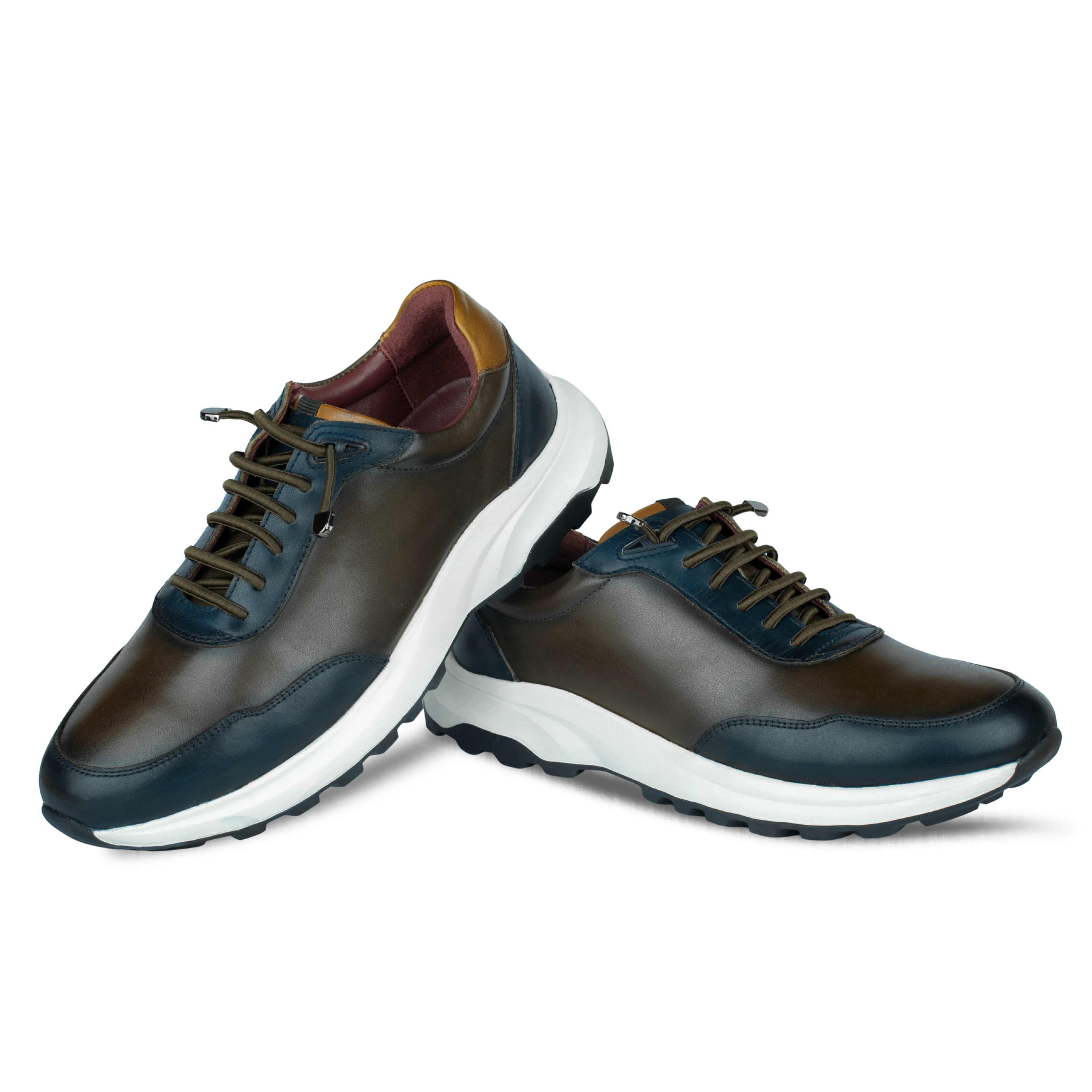 Falkner : Sneakers Homme - Cuir Marron