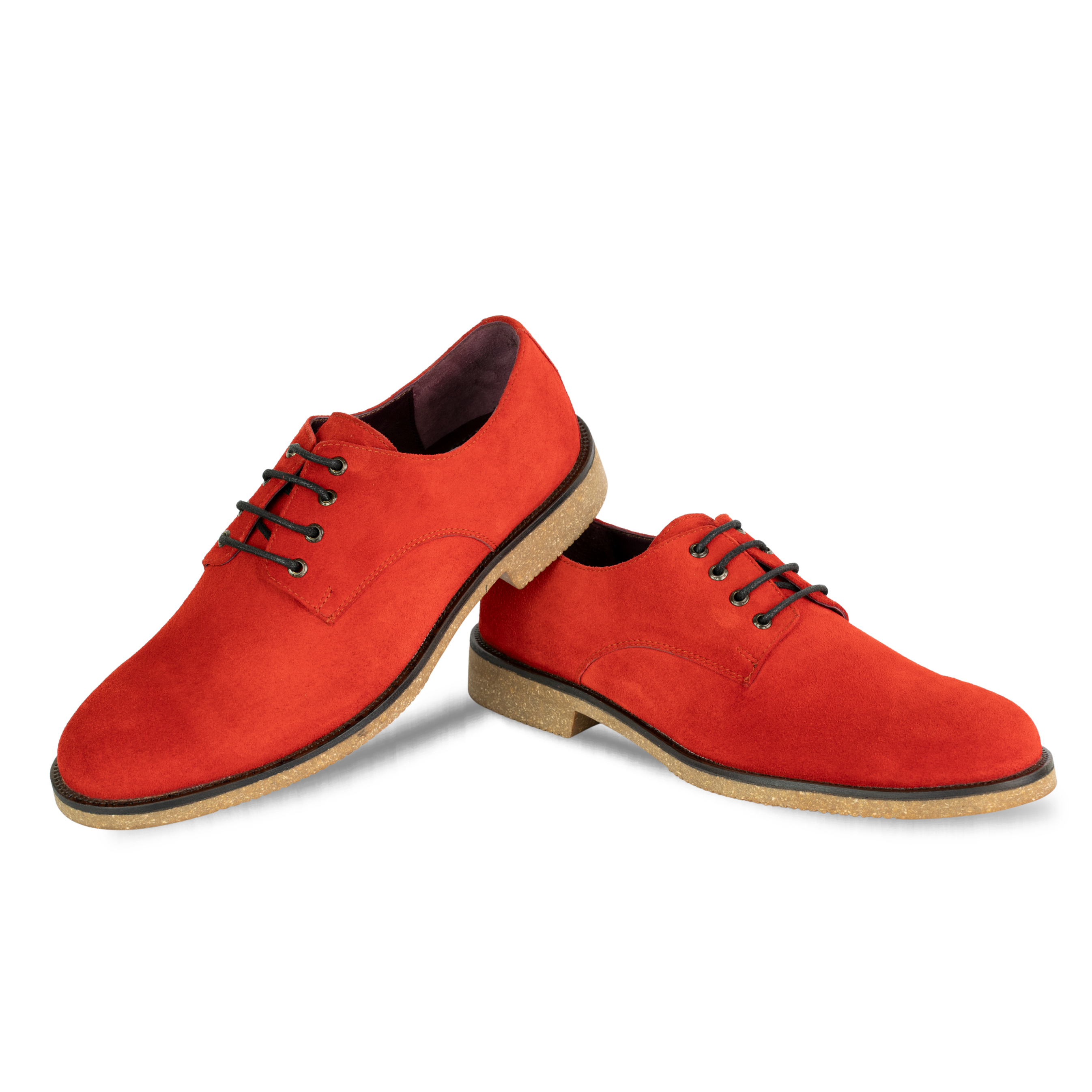 Clive: Derby Homme - Daim Rouge