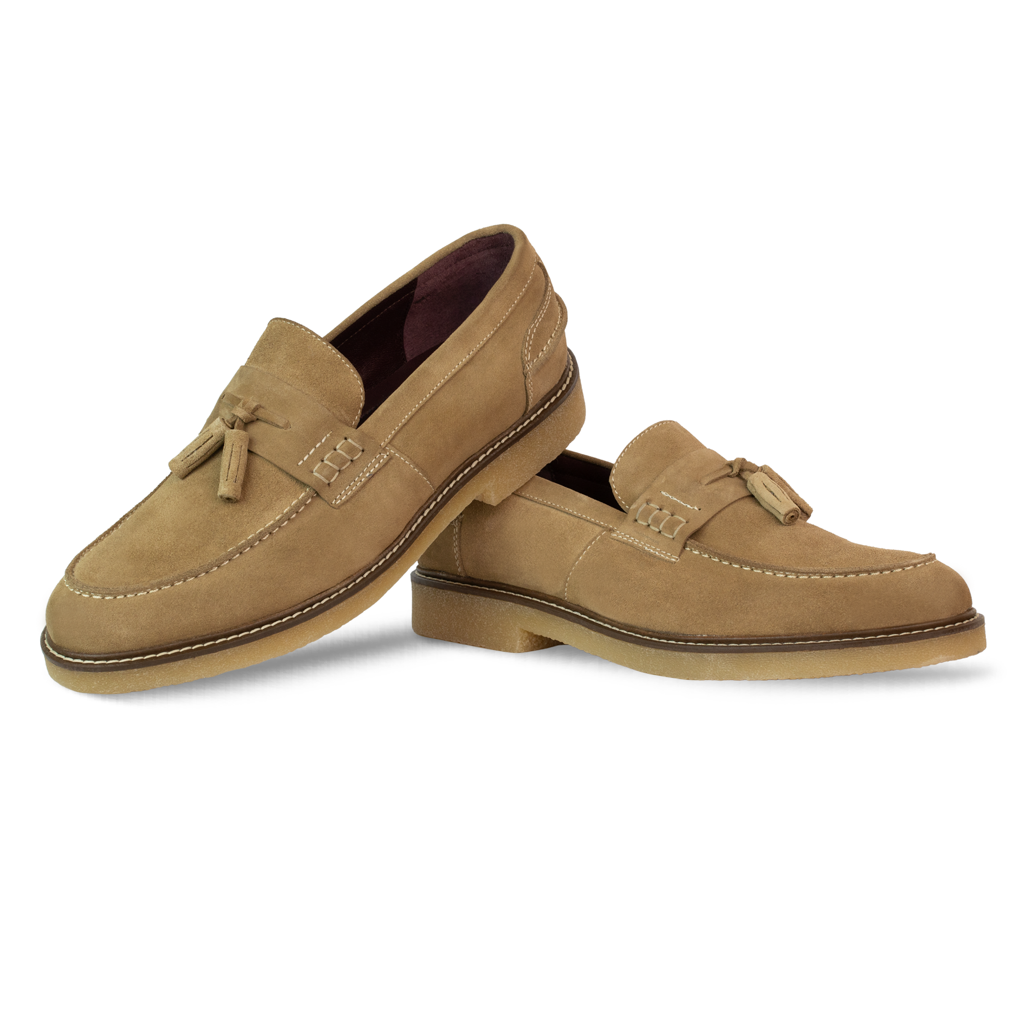 Cambridge: Mocassin Homme - Daim Beige