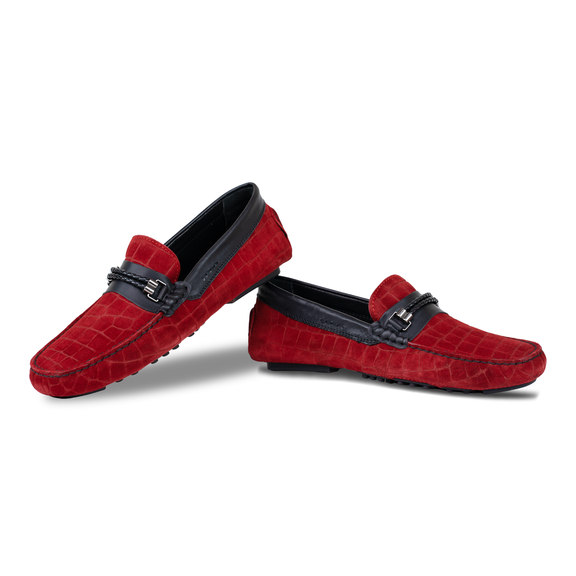 Oscar: Mocassin Homme - Daim Rouge