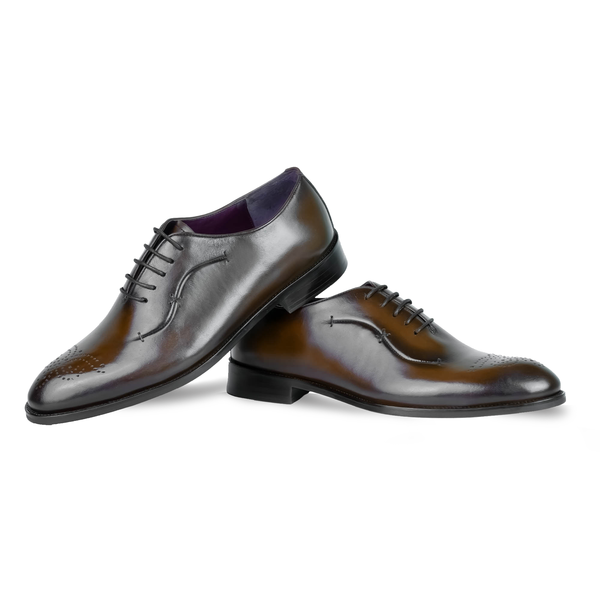 Pharrel: Richelieu Homme - Cuir Marron