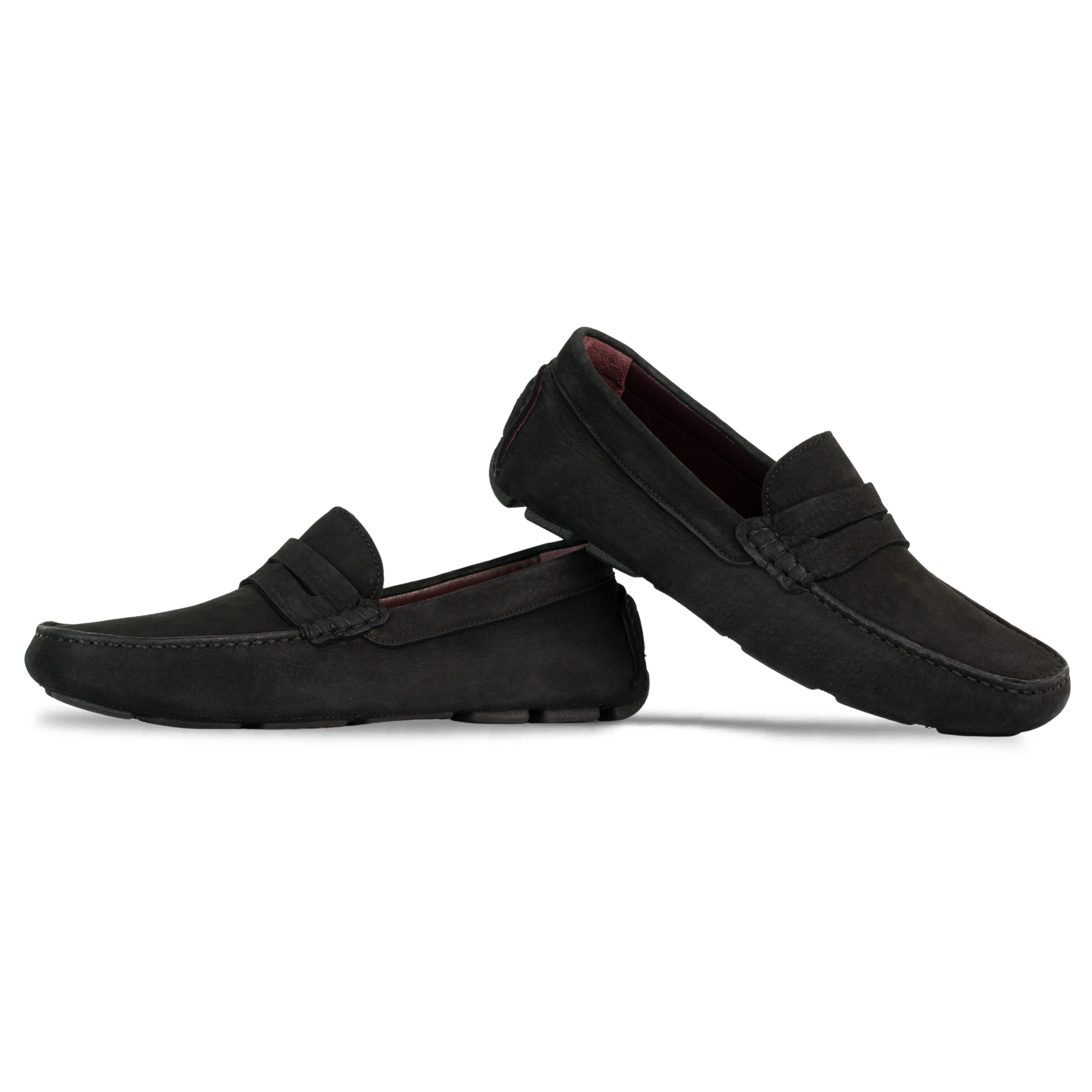 Harvey : Mocassin Homme - Nubuck Noir