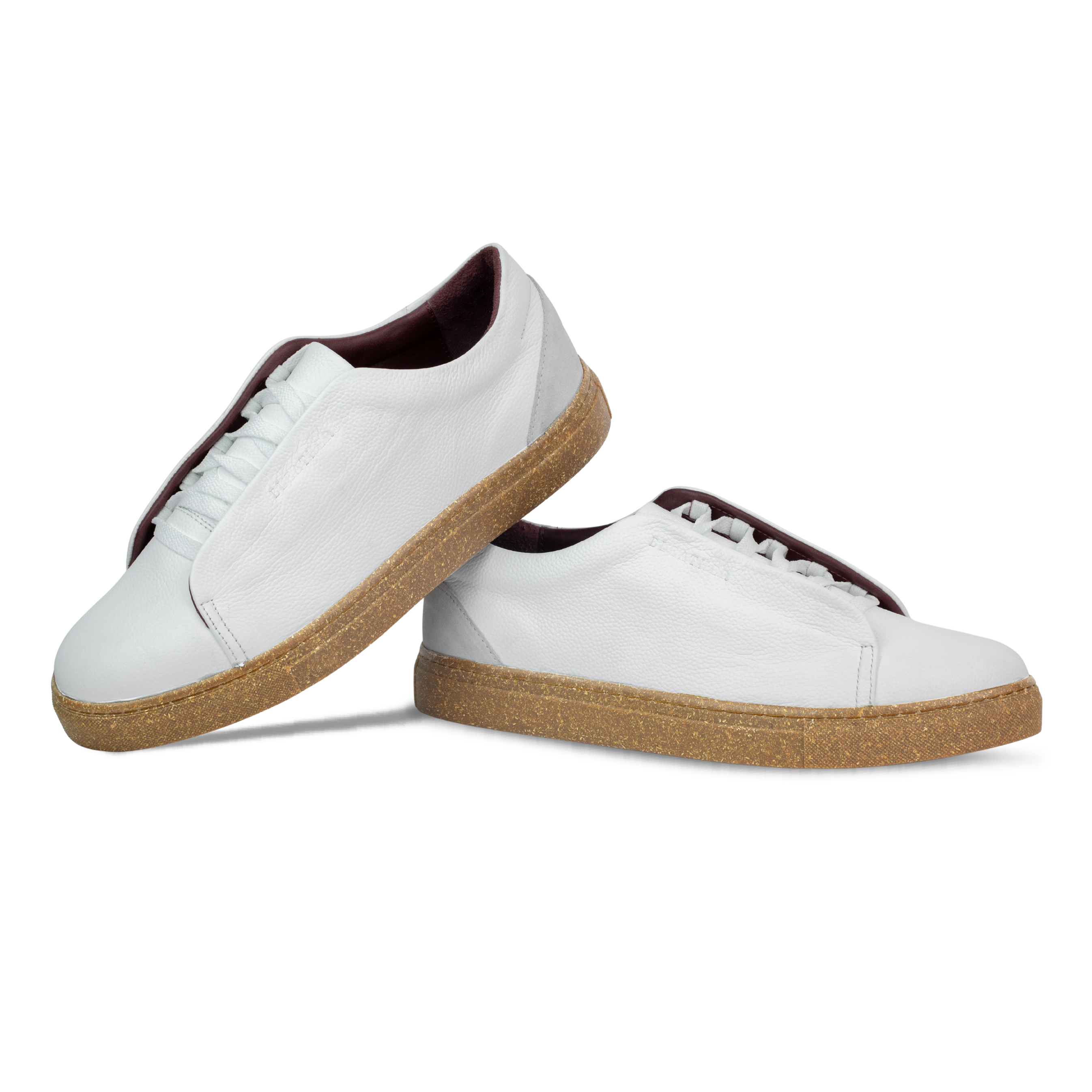 Albert : Sneakers Homme - Cuir Blanc