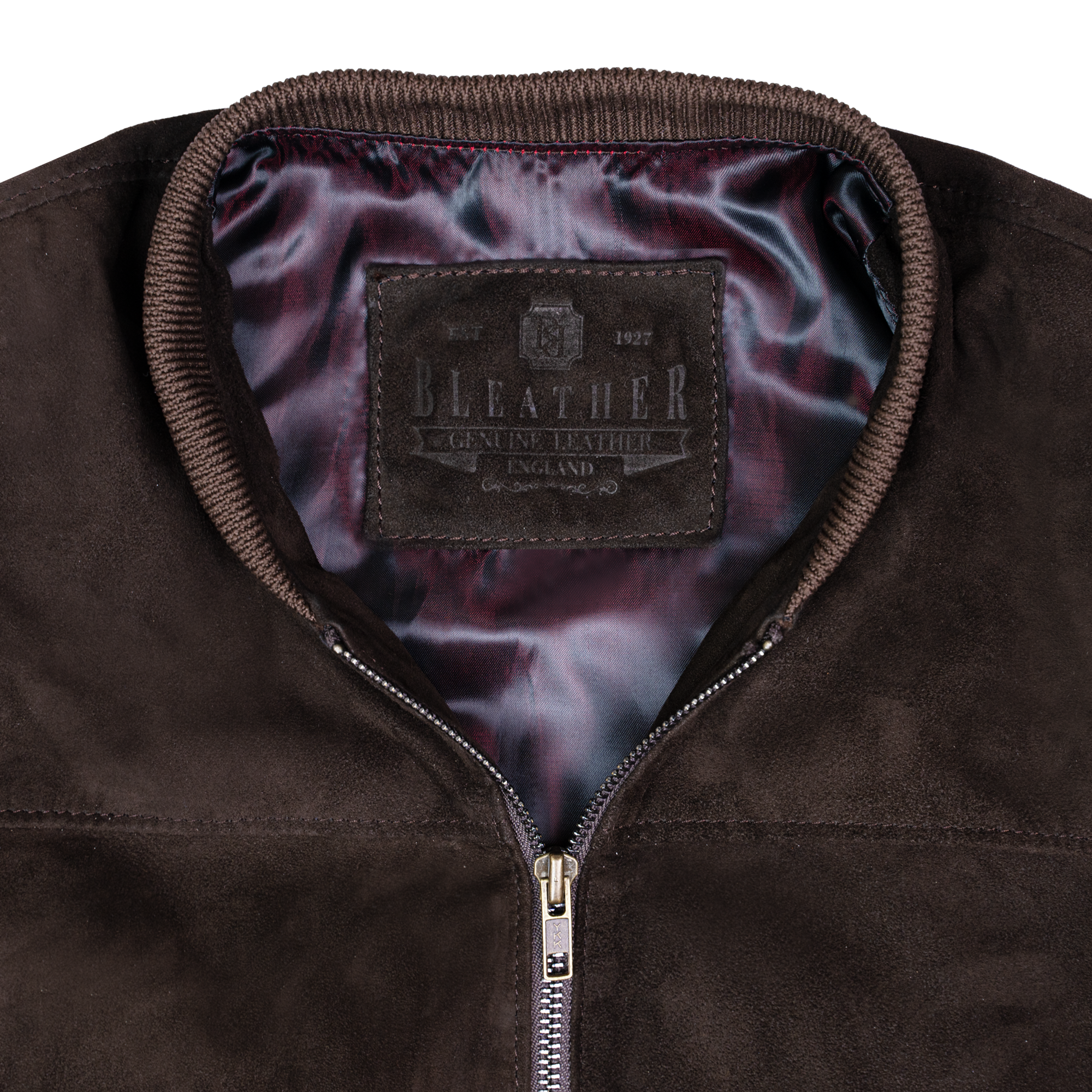 Bomber: Jacket Homme - Daim Marron