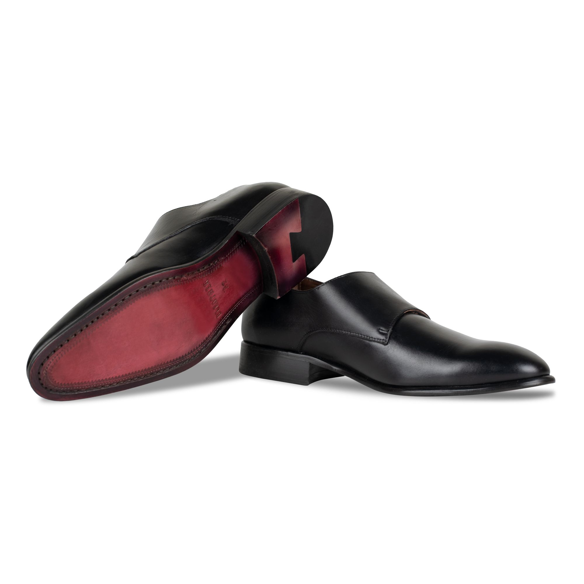 Budd: Chaussures à boucles - Cuir Noir