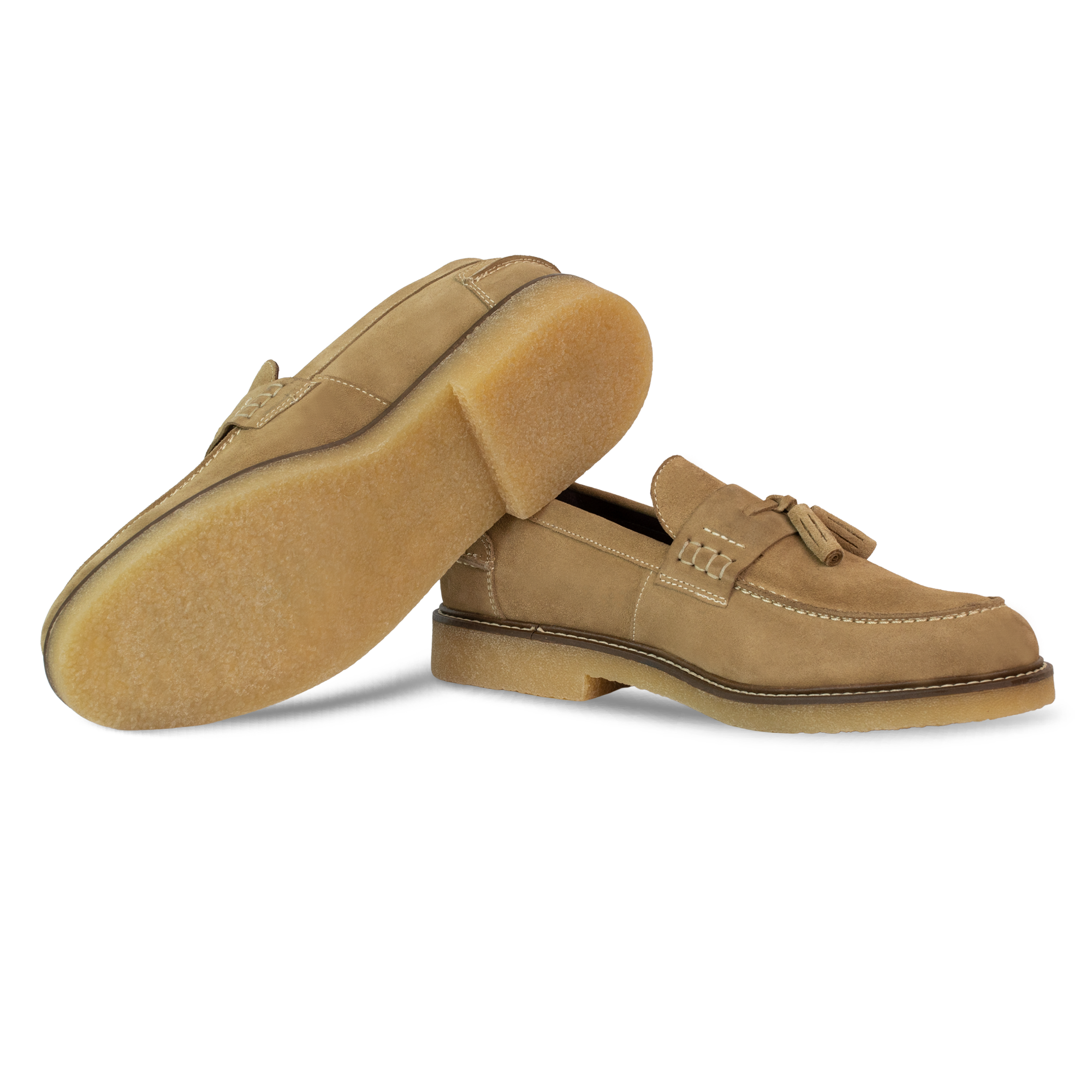 Cambridge: Mocassin Homme - Daim Beige