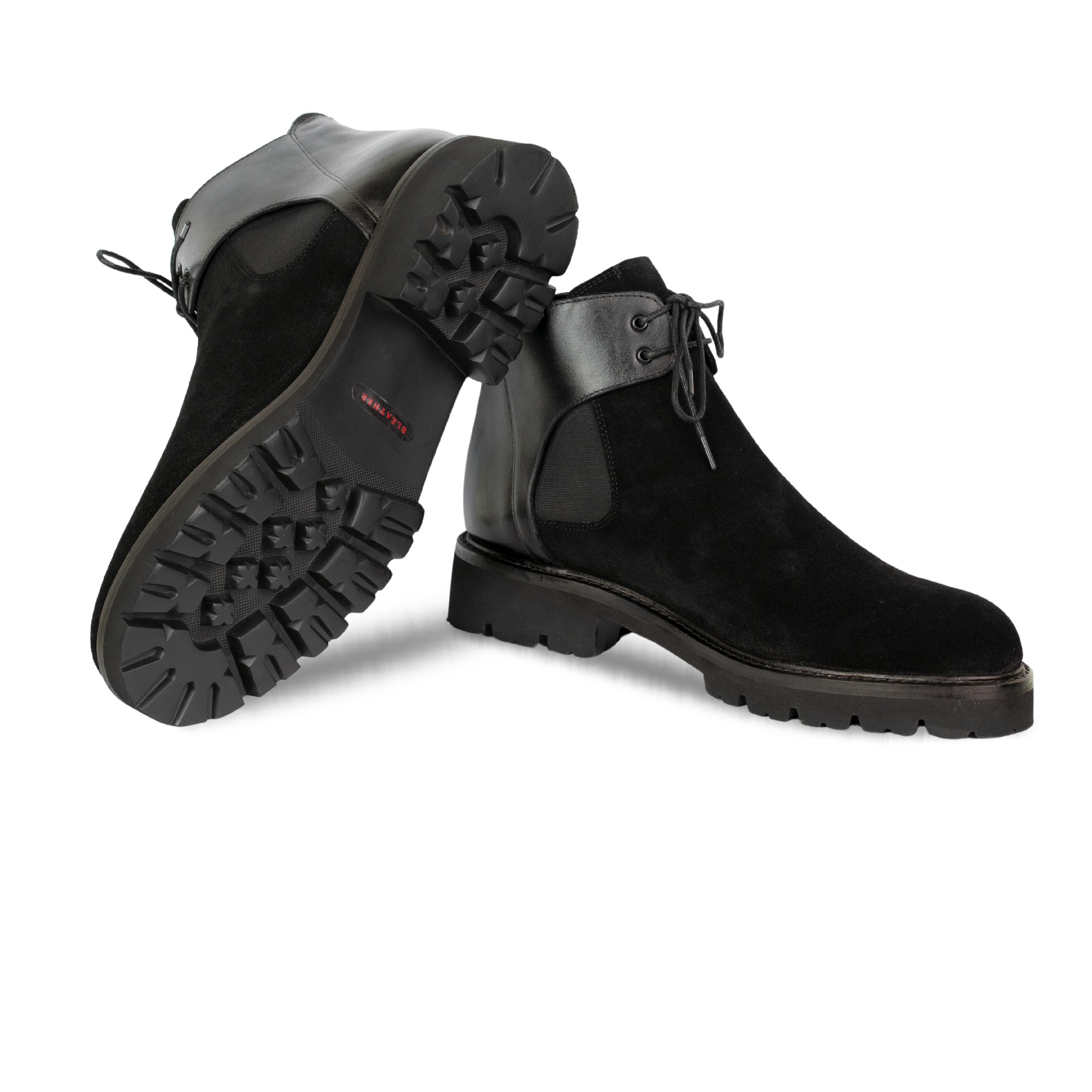 Brayen: Chelsea Boots Homme - Daim Noir