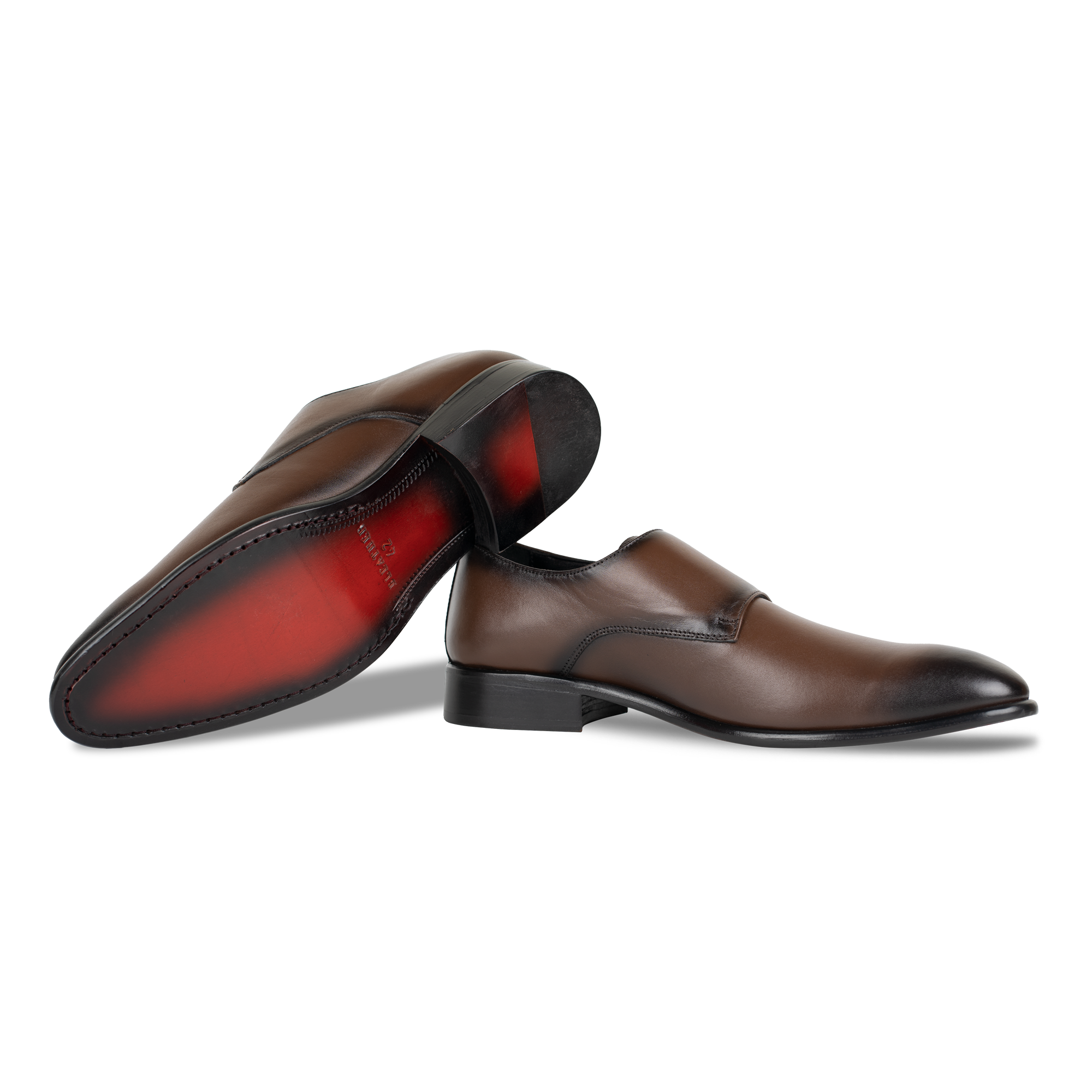 Budd: Chaussures à boucles - Cuir Marron