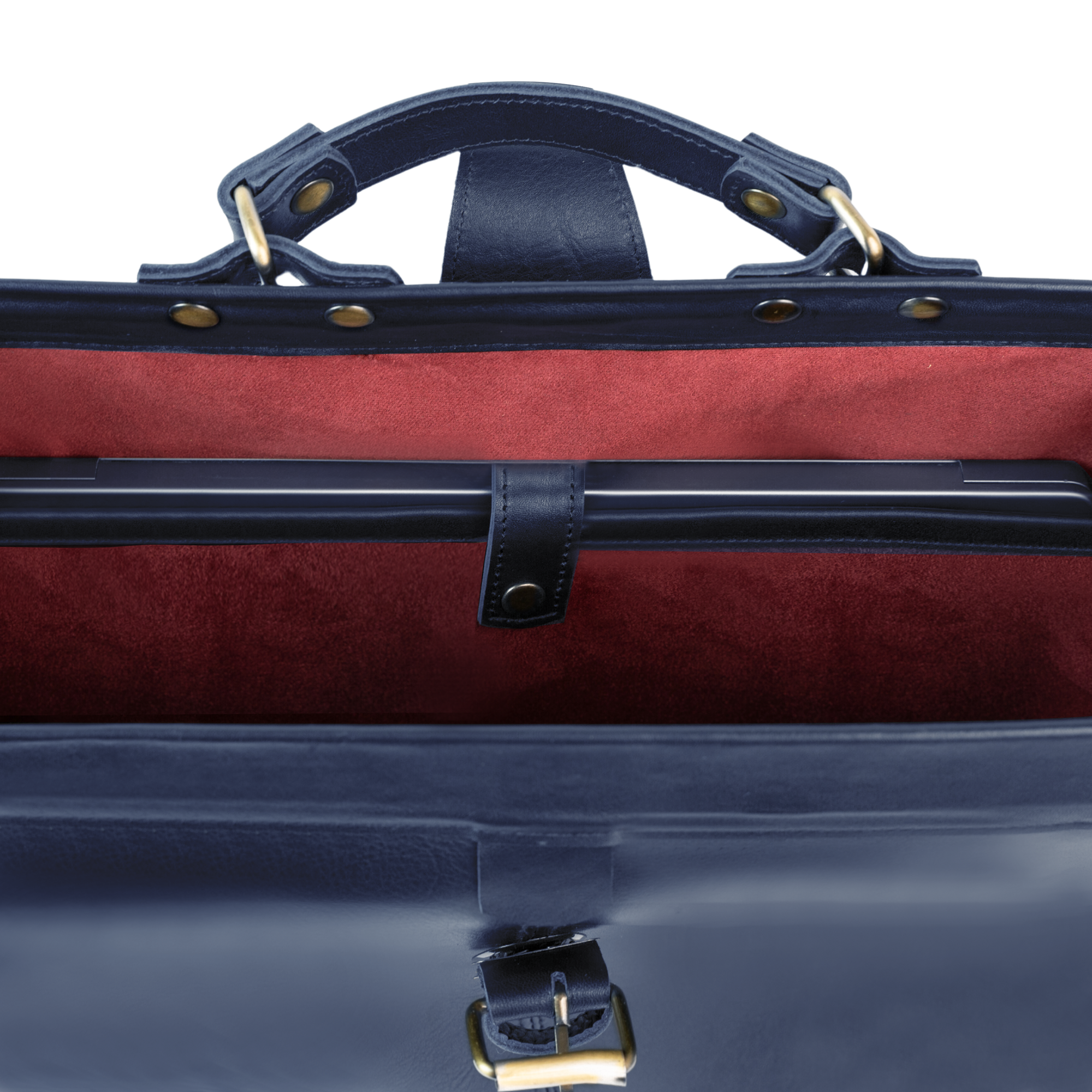 Practitioner: Cartable - Cuir Bleu