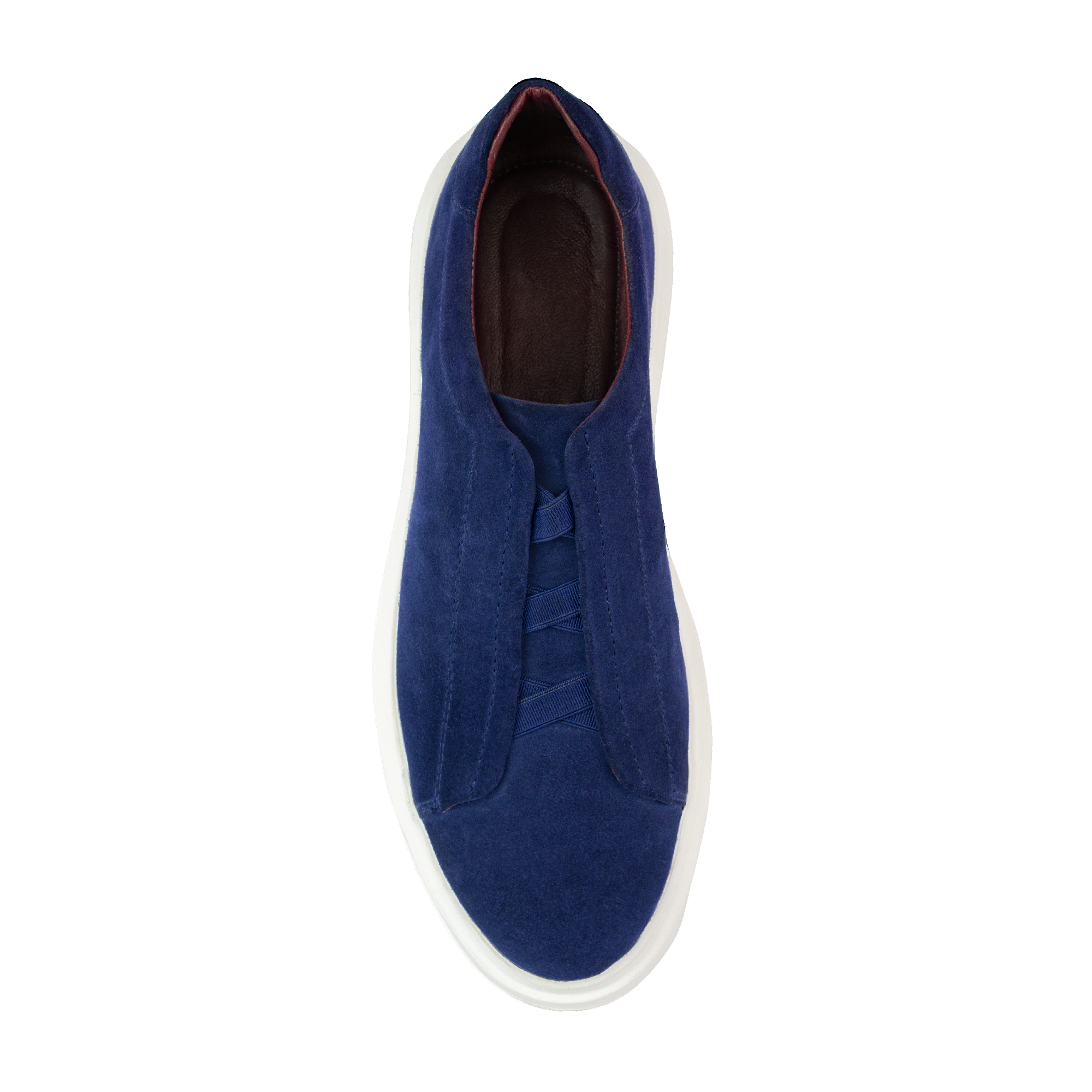 Johnson: Sneakers Homme - Daim Bleu