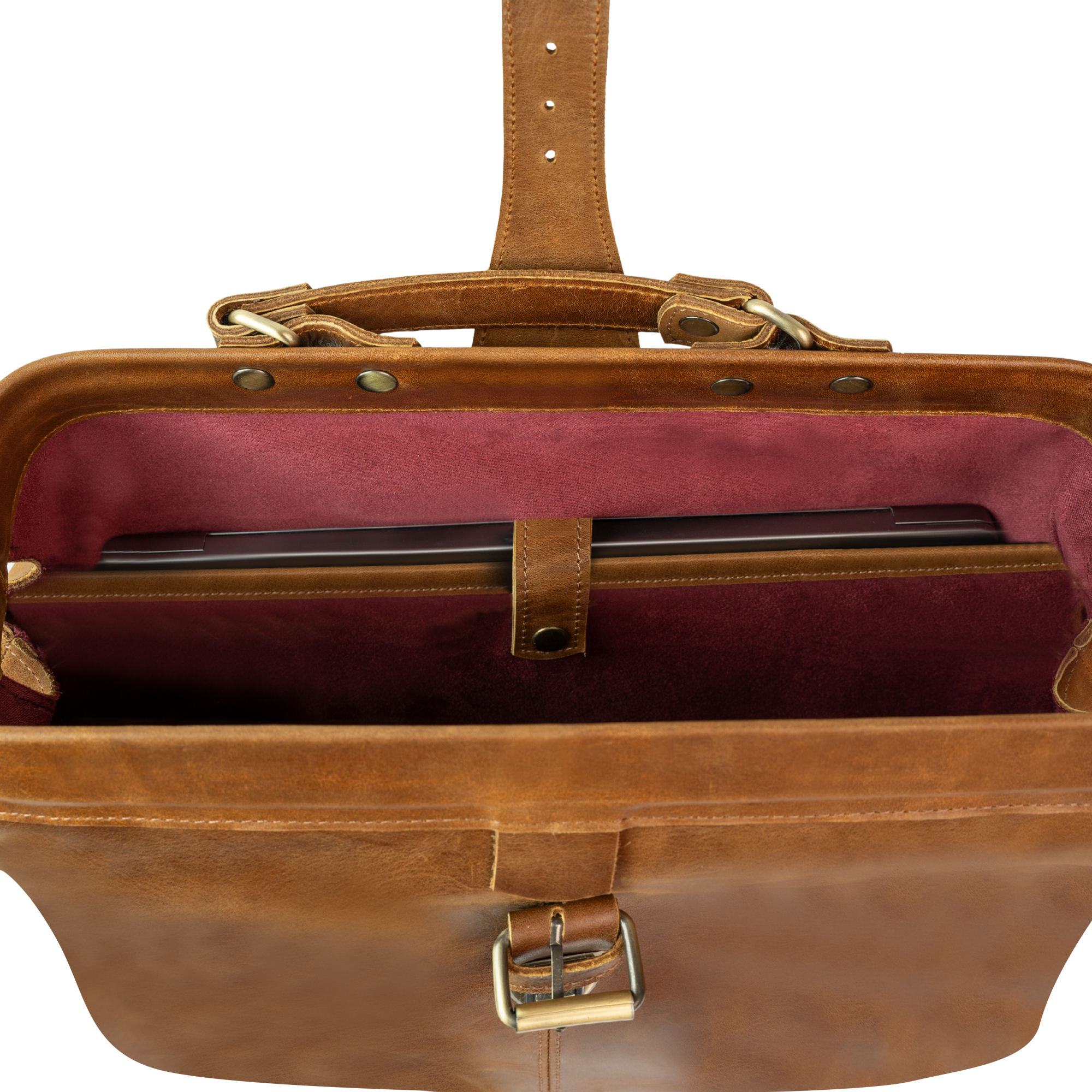 Practitioner: Cartable - Cuir Tabac