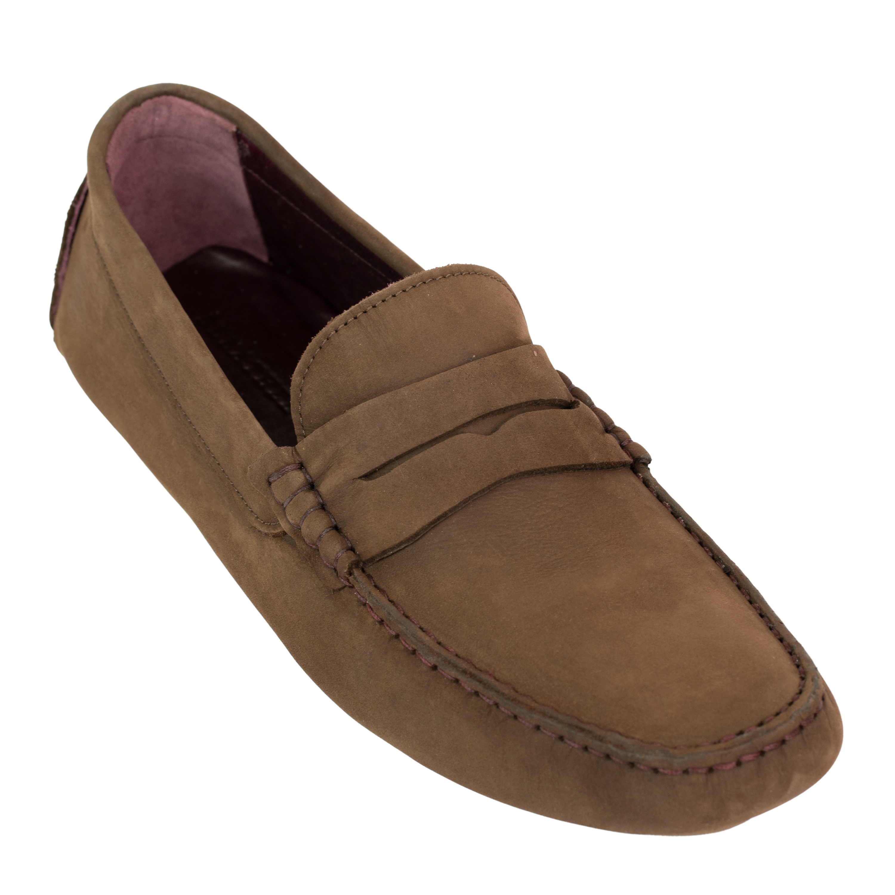 Harvey : Mocassin Homme - Nubuck Marron