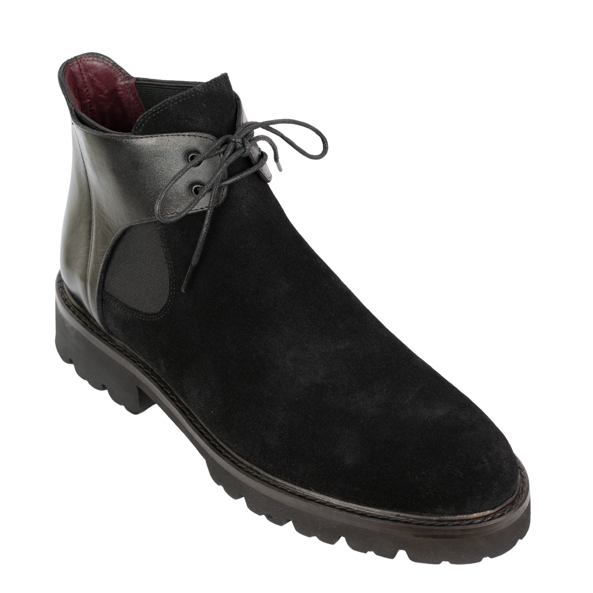 Brayen: Chelsea Boots Homme - Daim Noir