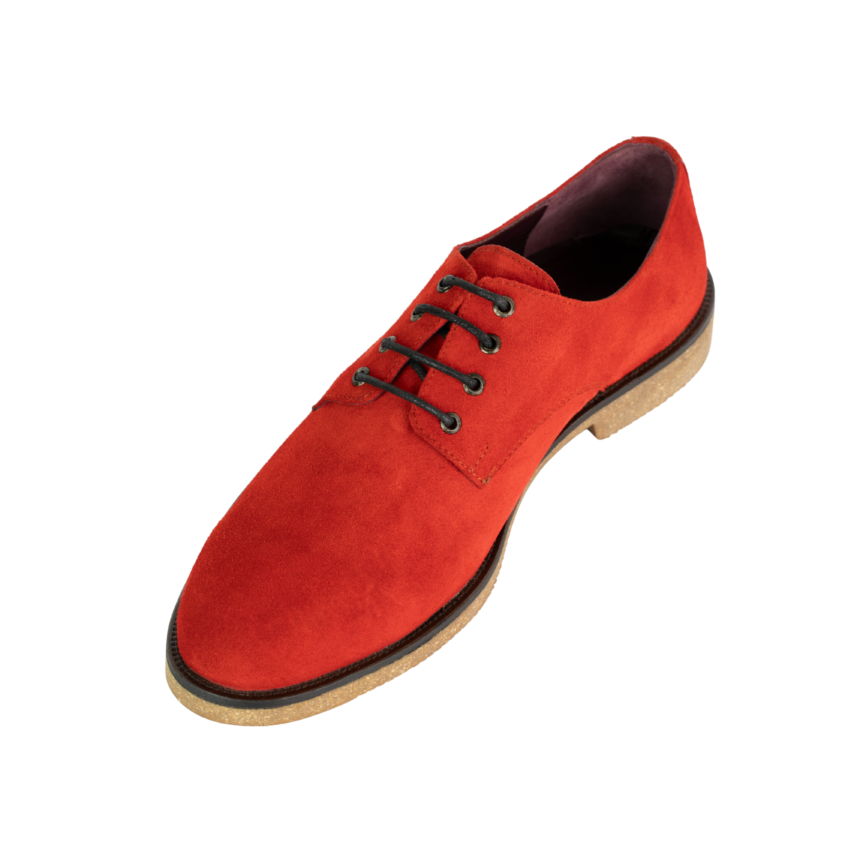 Clive: Derby Homme - Daim Rouge