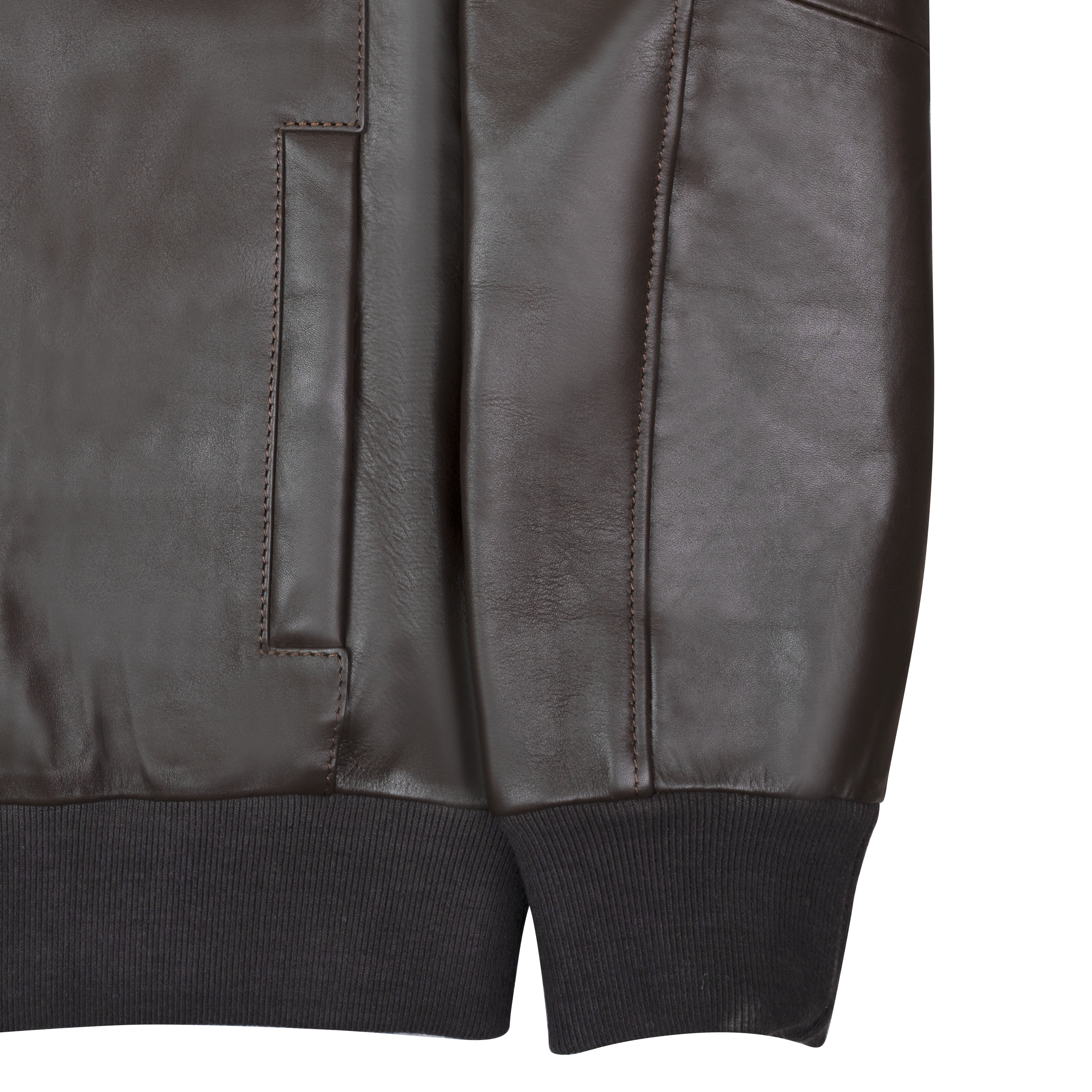 Vanguard: Jacket Hommes - Cuir Marron
