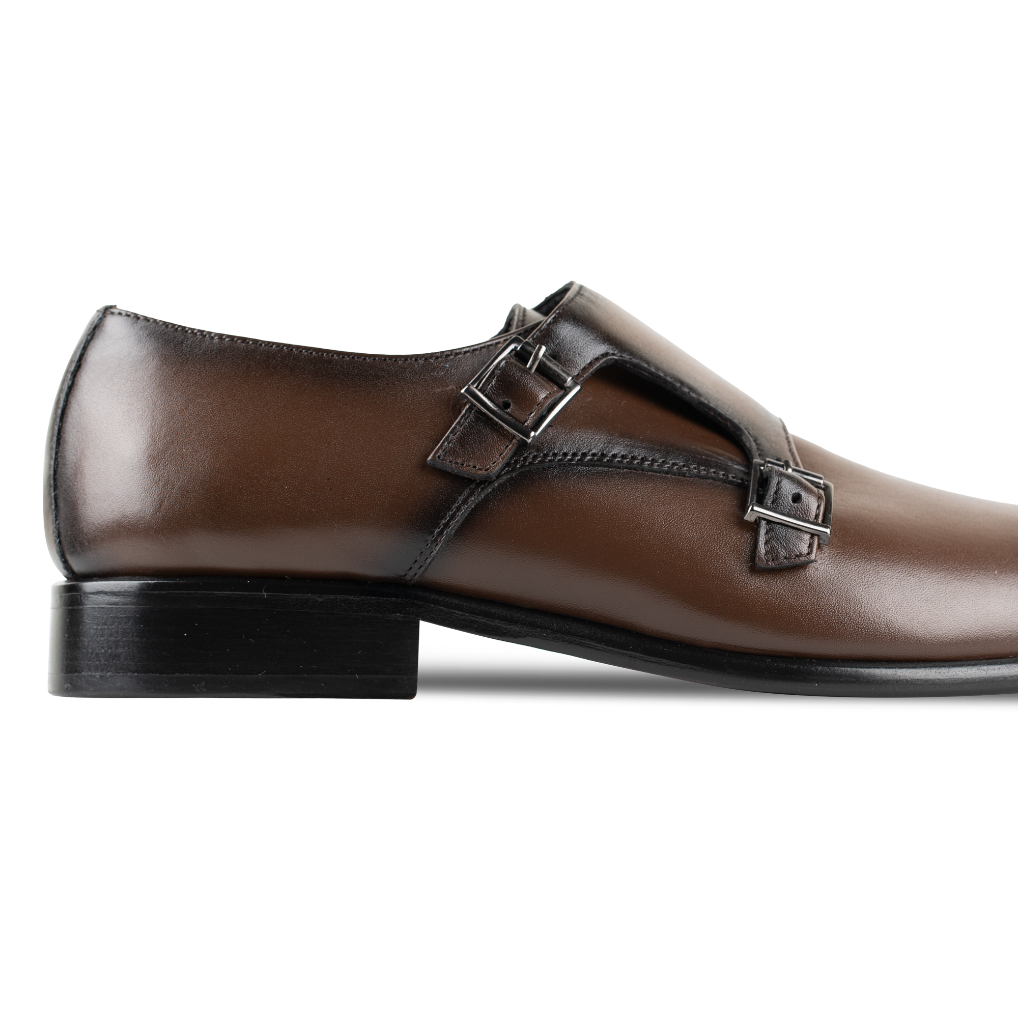 Budd: Chaussures à boucles - Cuir Marron
