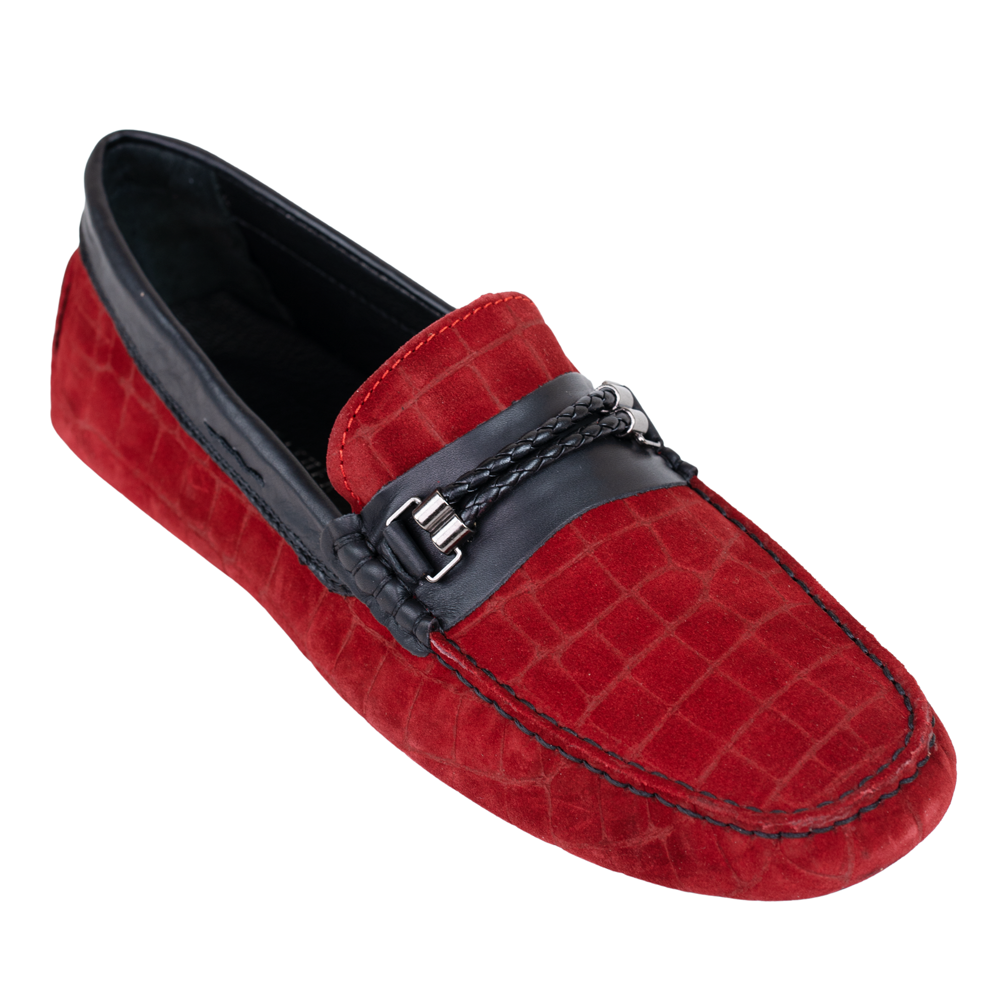 Oscar: Mocassin Homme - Daim Rouge