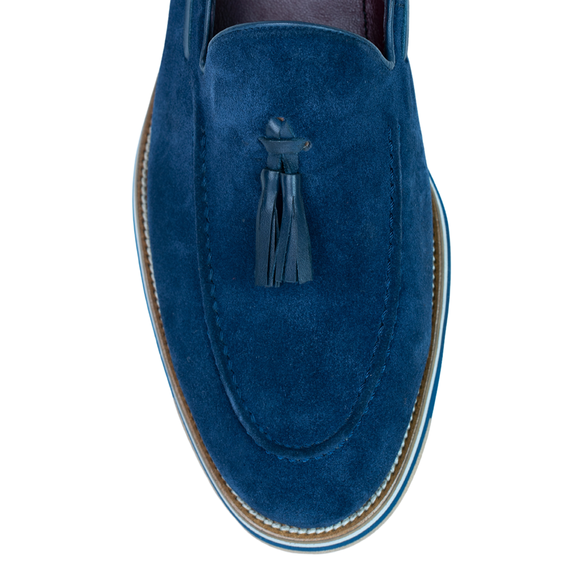 Harris: Mocassin Homme - Daim Bleu