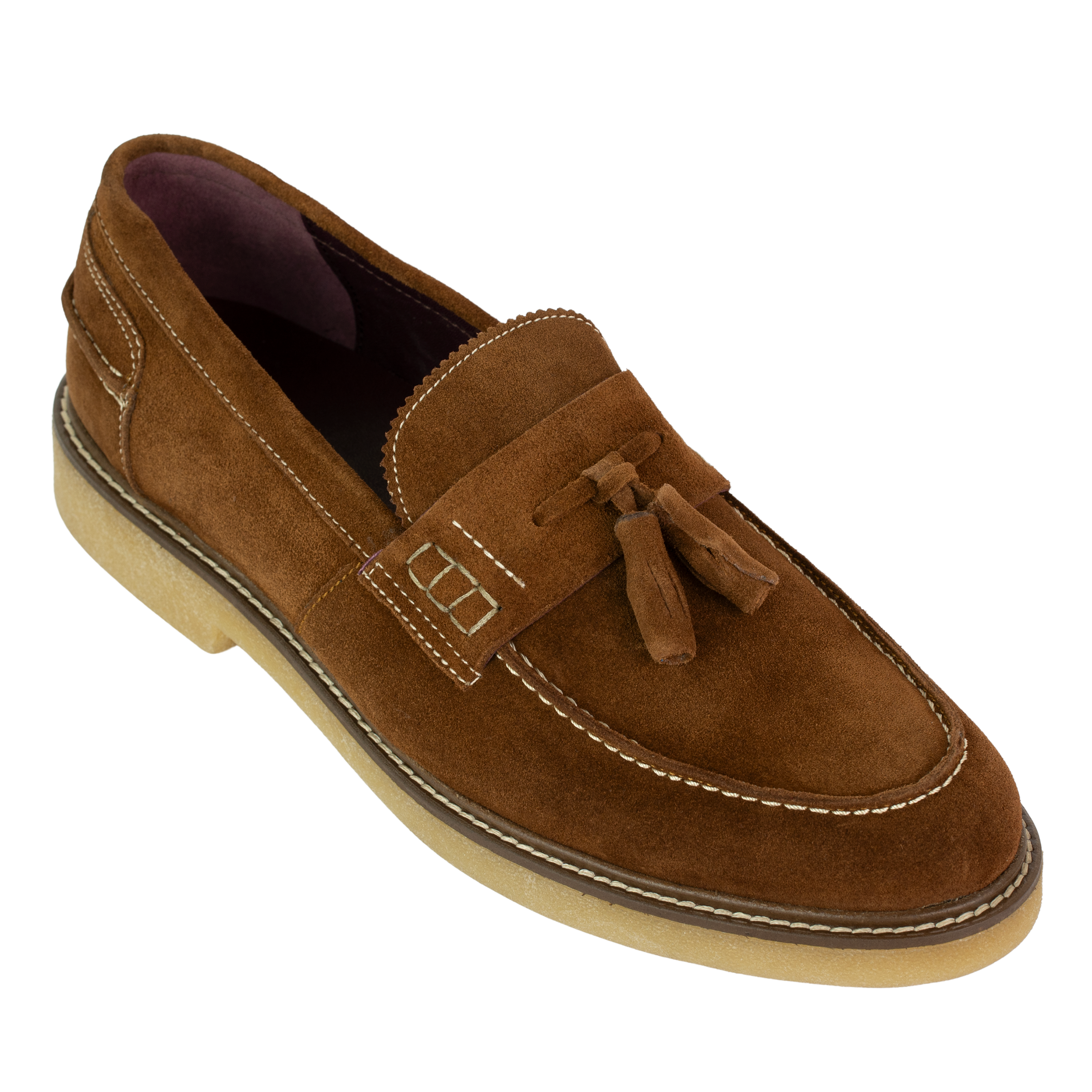 Cambridge: Mocassin Homme - Daim Marron