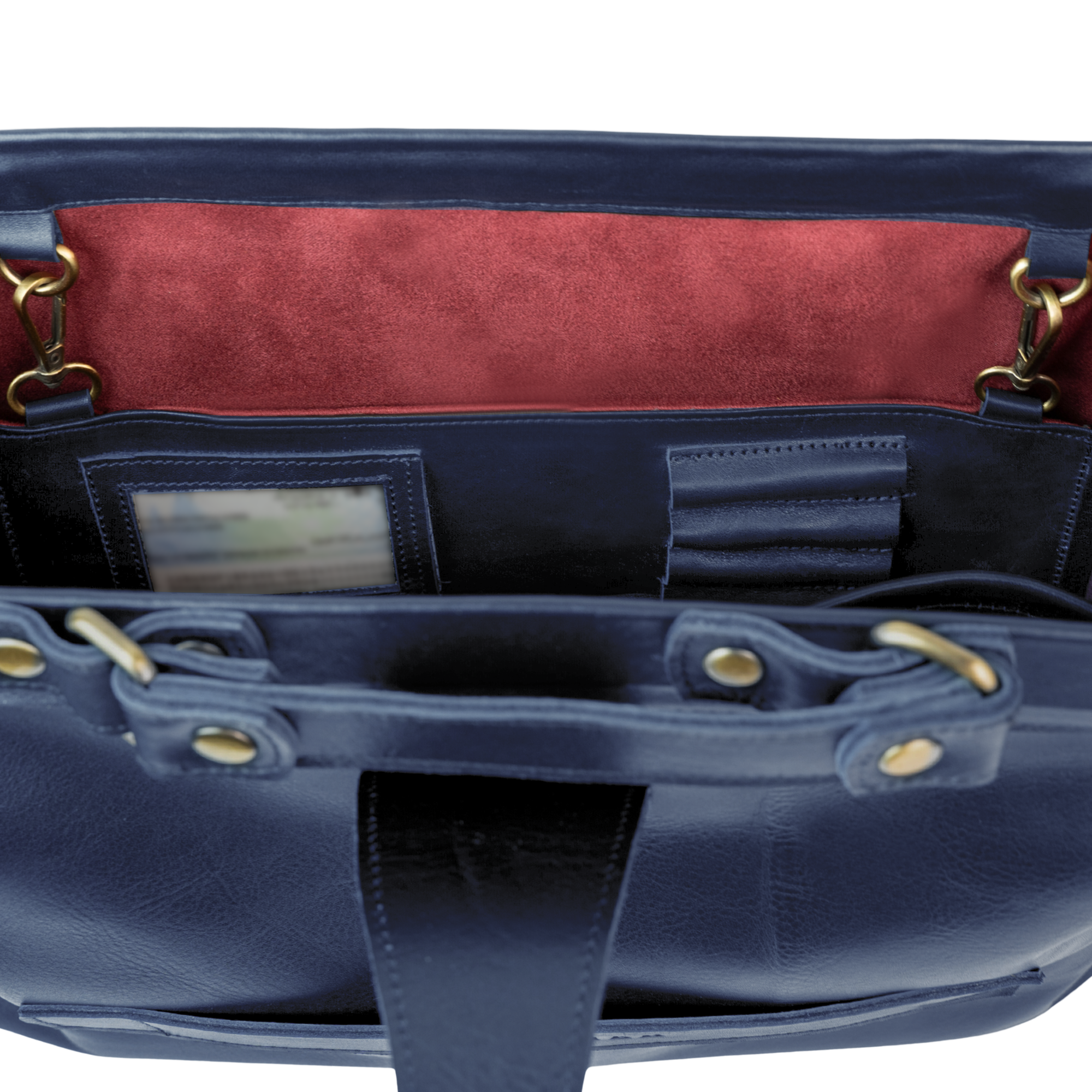 Practitioner: Cartable - Cuir Bleu