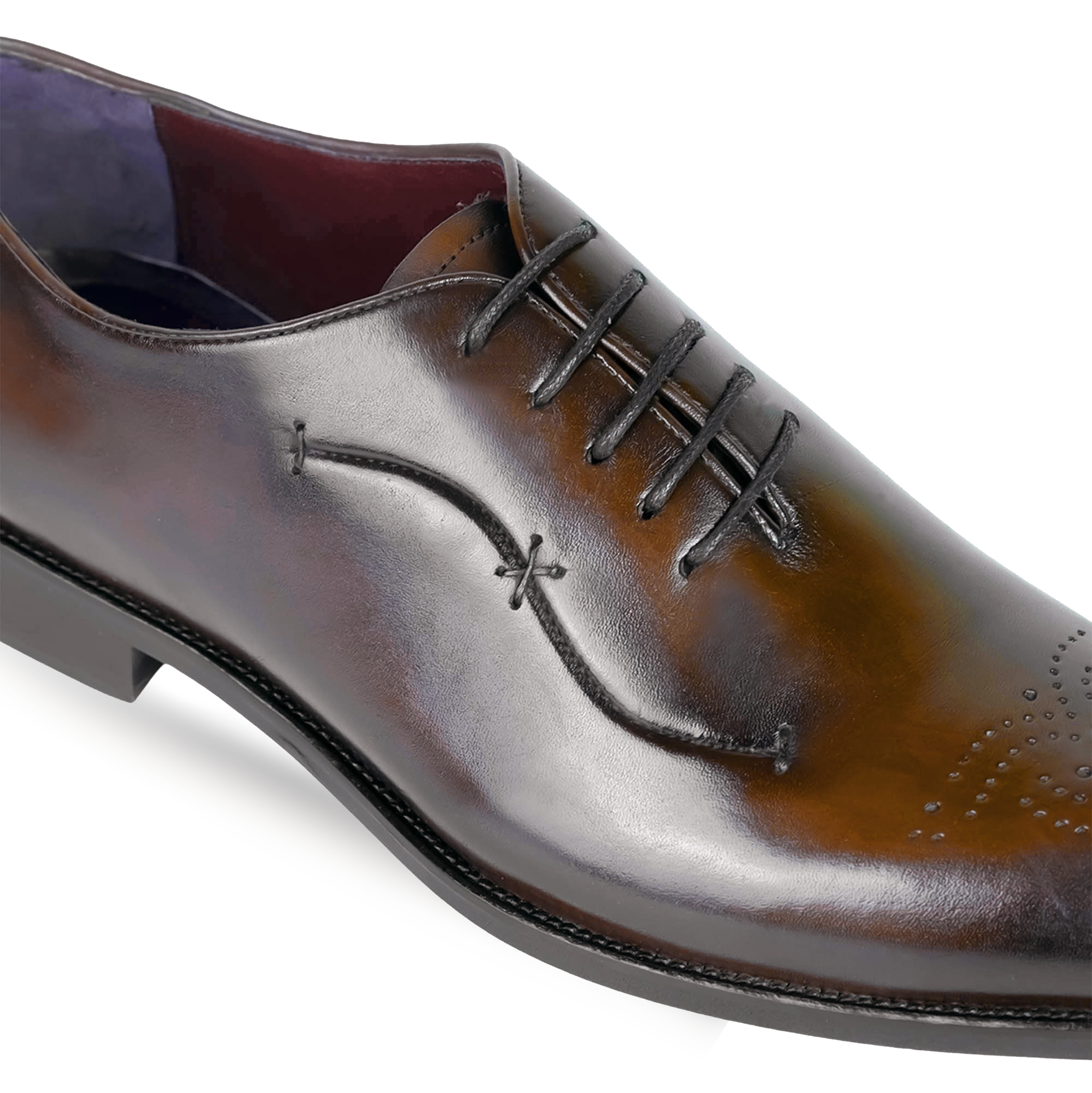 Pharrel: Richelieu Homme - Cuir Marron