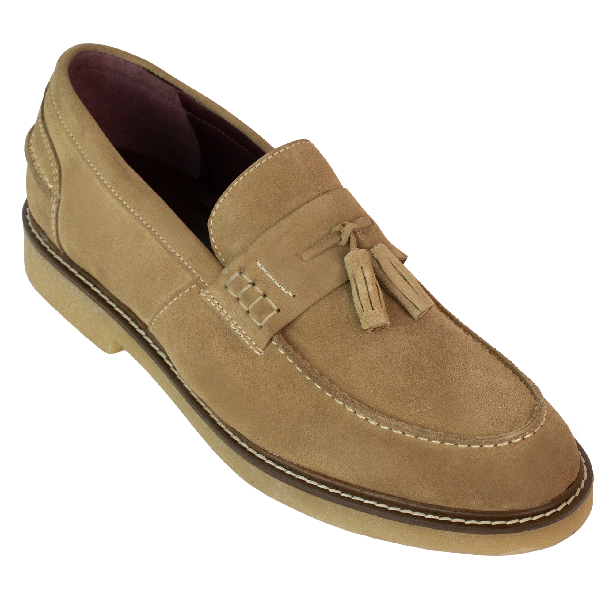 Cambridge: Mocassin Homme - Daim Beige