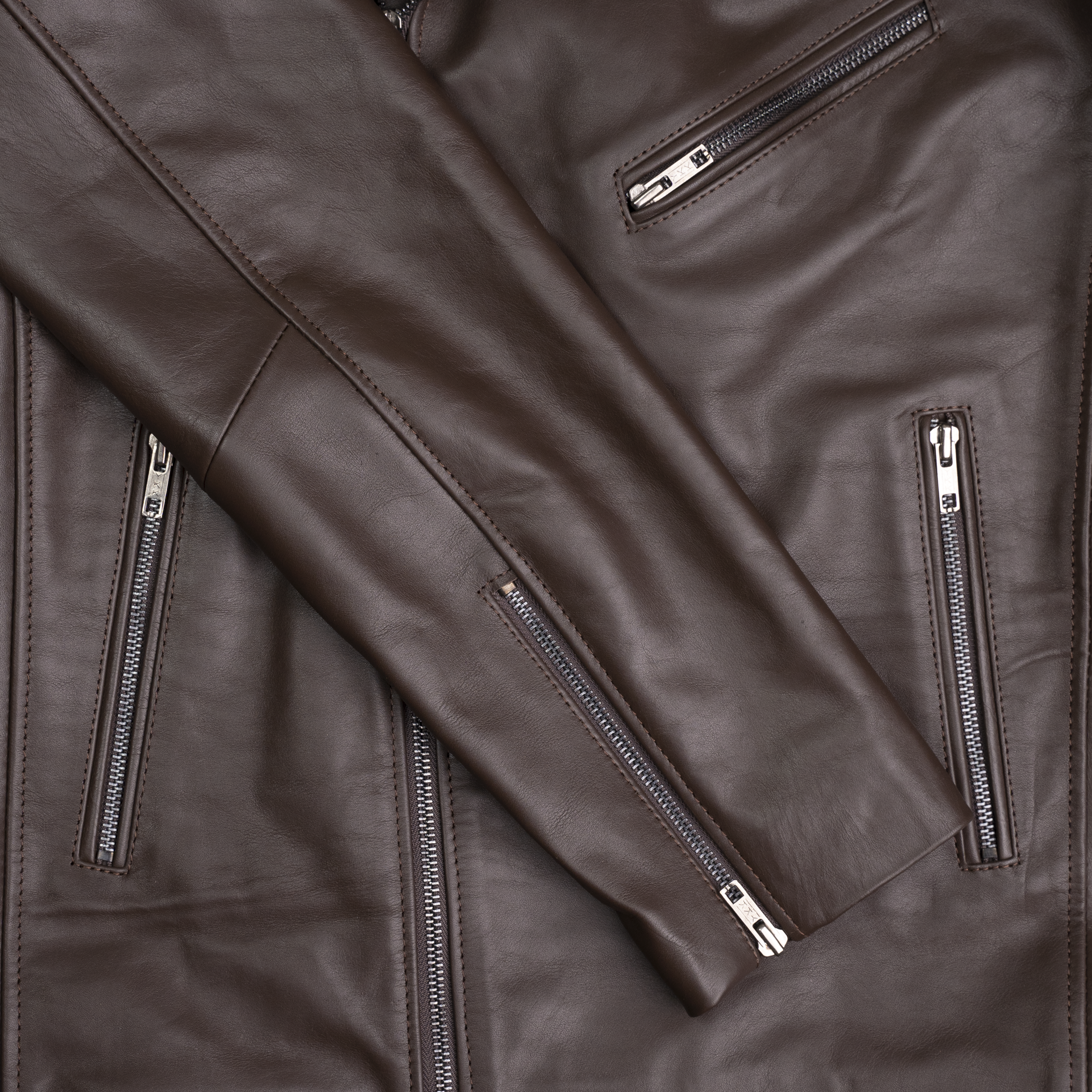 Perfecto: Jacket Hommes - Cuir Marron